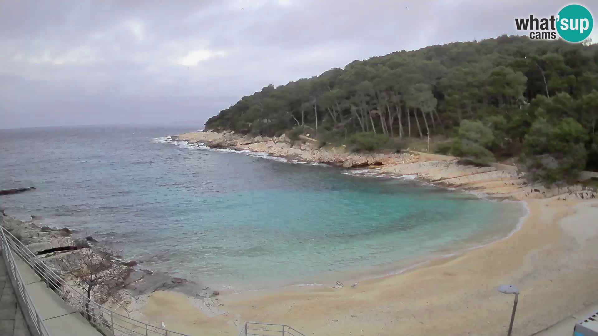 Webcam Mali Lošinj – plage Sunčana uvala – Veli Žal