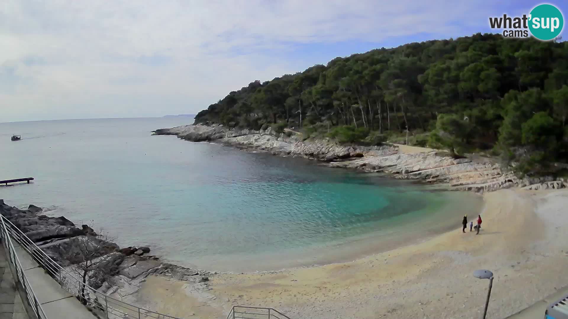 Web kam Mali Lošinj – plaža Sunčana uvala – Veli Žal