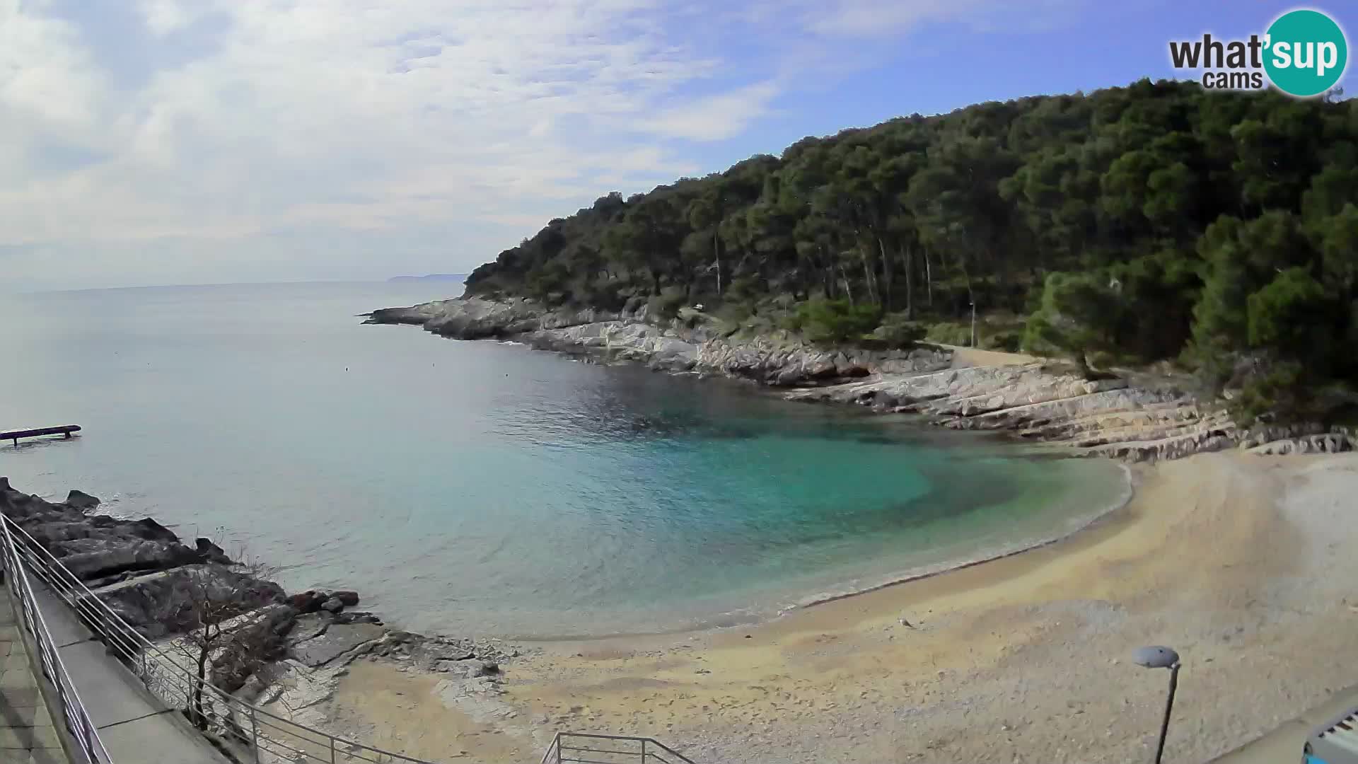 Webcam Mali Lošinj – plage Sunčana uvala – Veli Žal