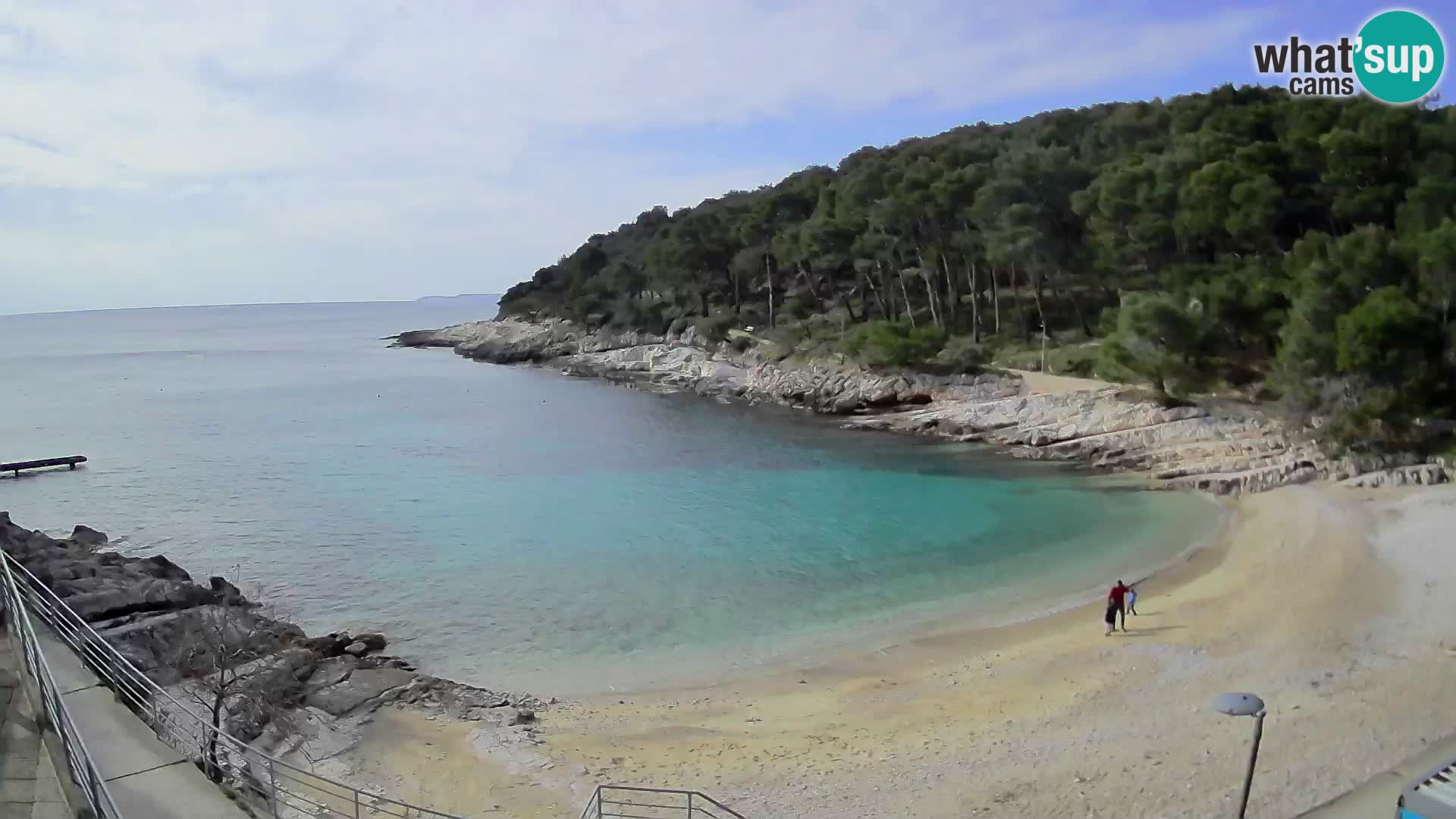 Web kam Mali Lošinj – plaža Sunčana uvala – Veli Žal