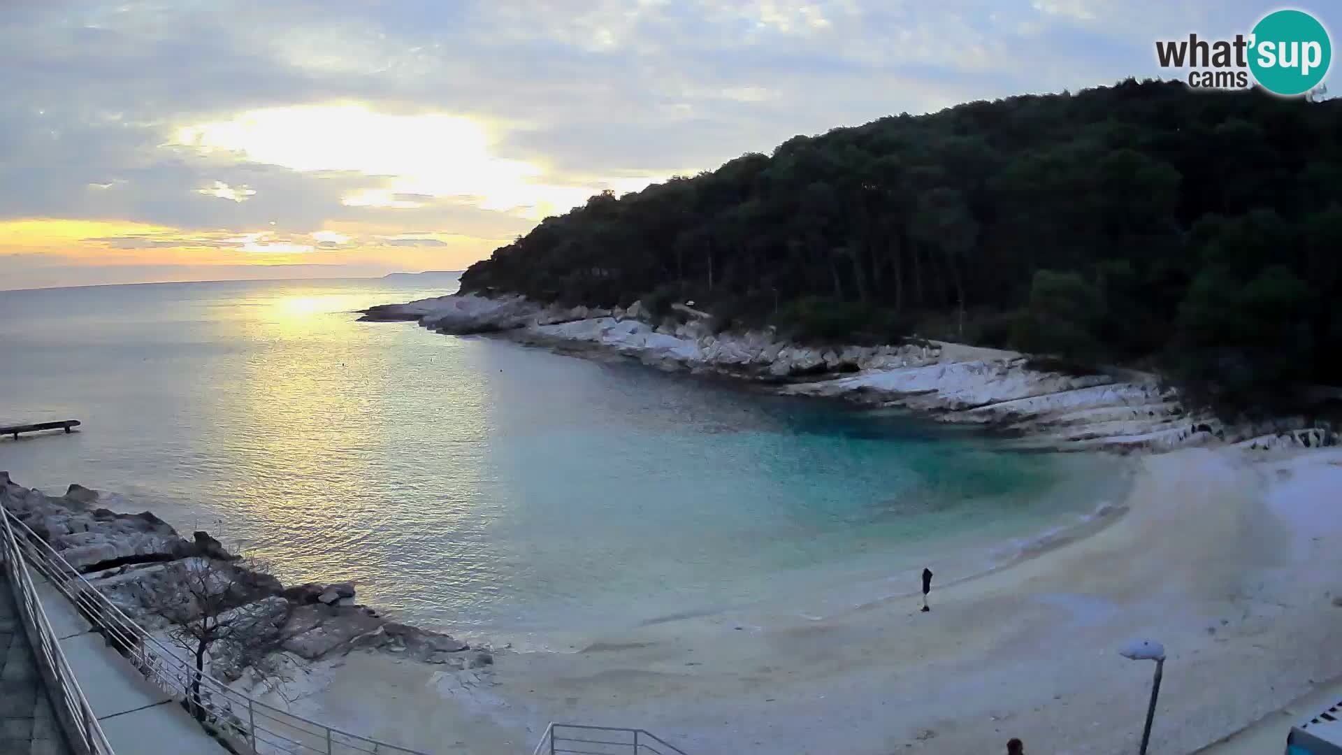 Web kam Mali Lošinj – plaža Sunčana uvala – Veli Žal