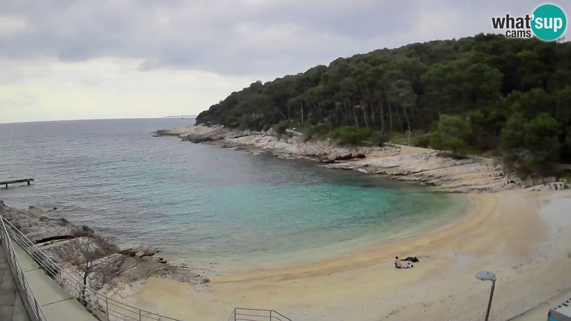 Webcam Mali Lošinj – playa Sunčana uvala – Veli Žal