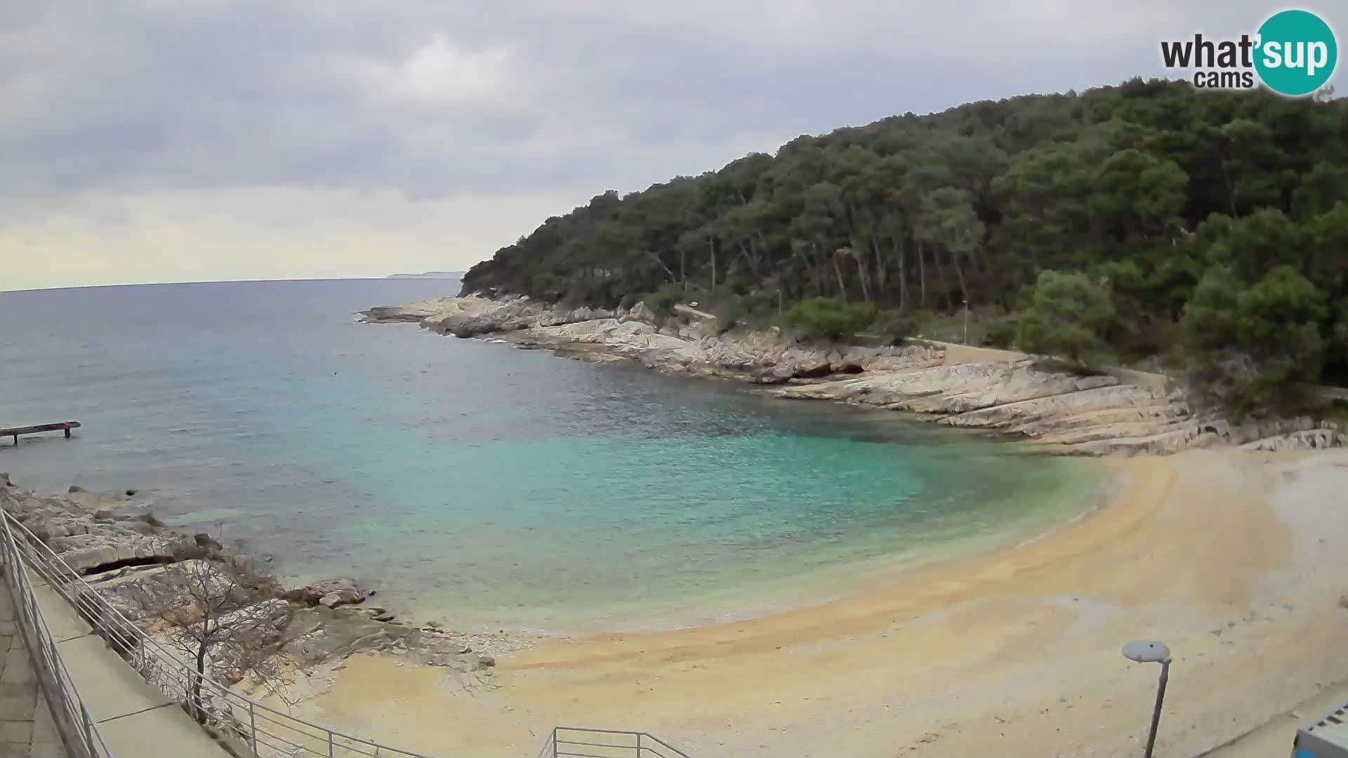 Web kam Mali Lošinj – plaža Sunčana uvala – Veli Žal