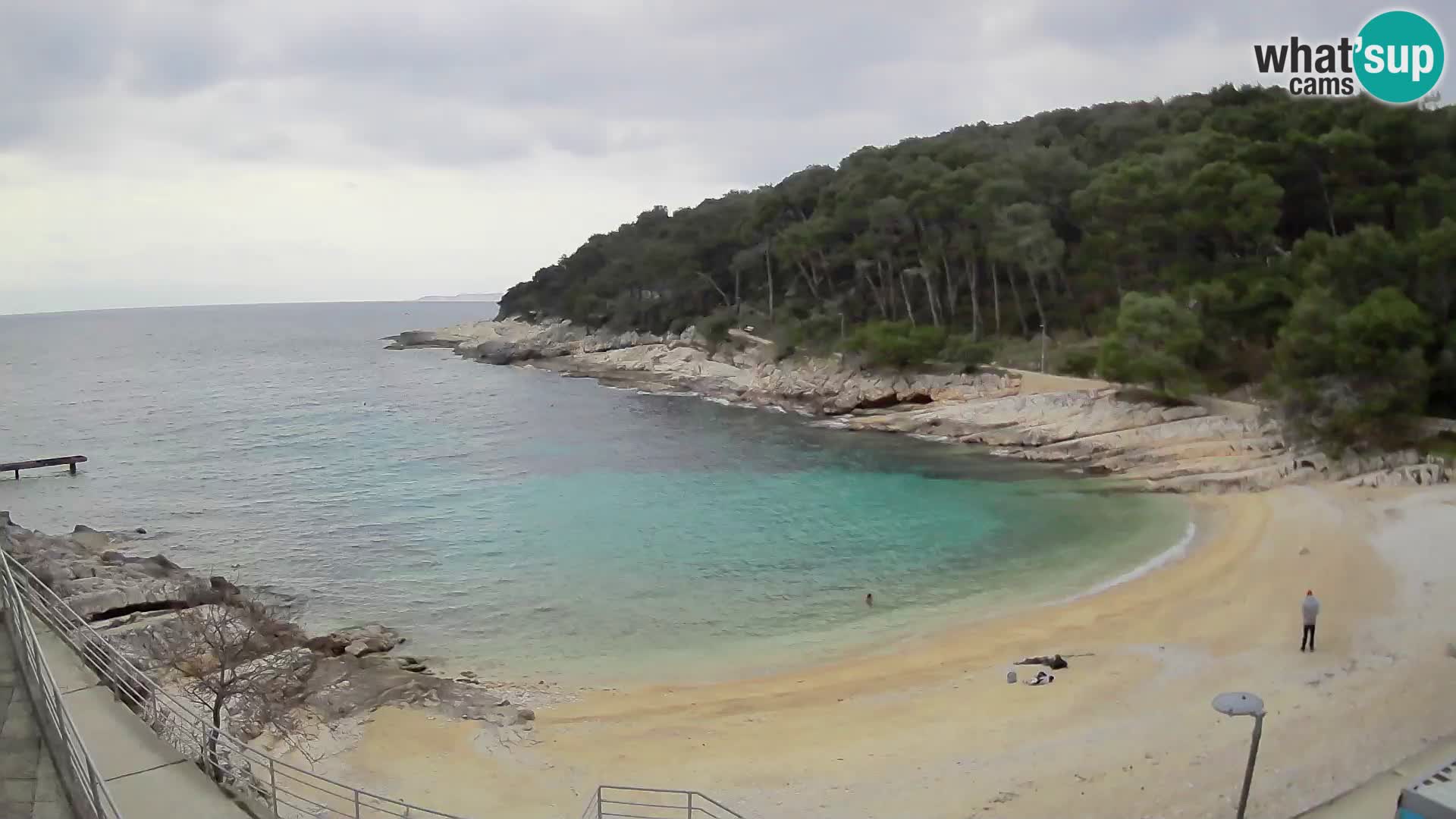 Web kam Mali Lošinj – plaža Sunčana uvala – Veli Žal