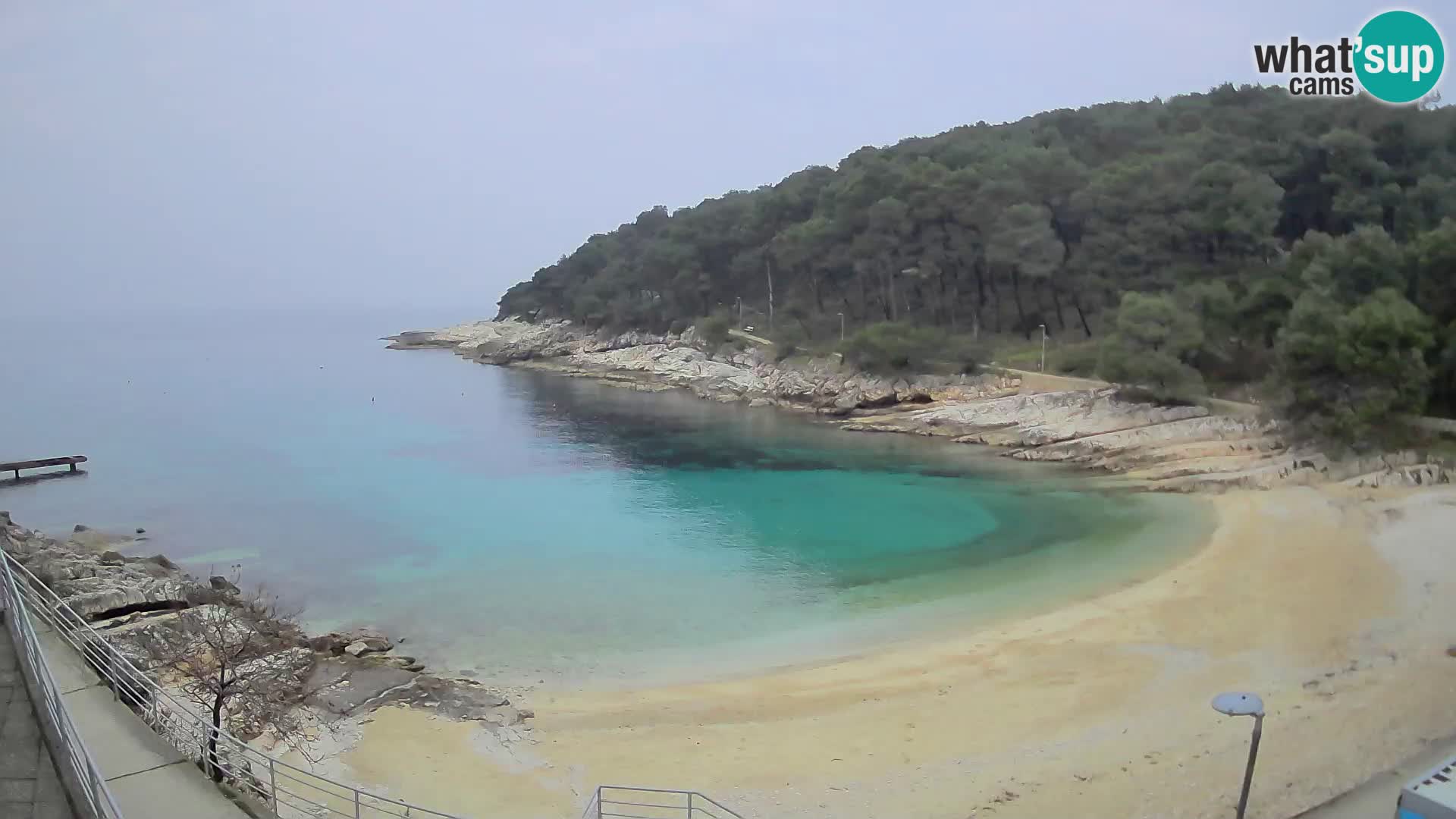 Web kam Mali Lošinj – plaža Sunčana uvala – Veli Žal