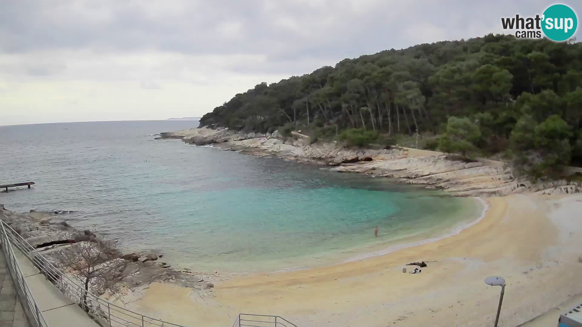 Web kam Mali Lošinj – plaža Sunčana uvala – Veli Žal