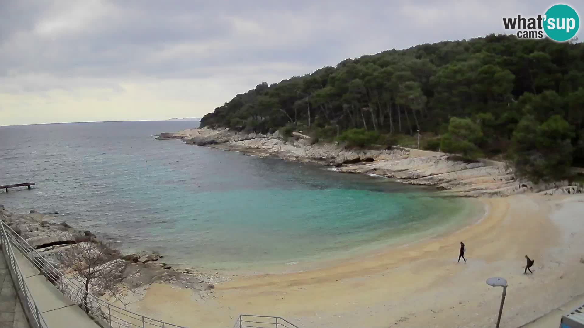 Web kam Mali Lošinj – plaža Sunčana uvala – Veli Žal