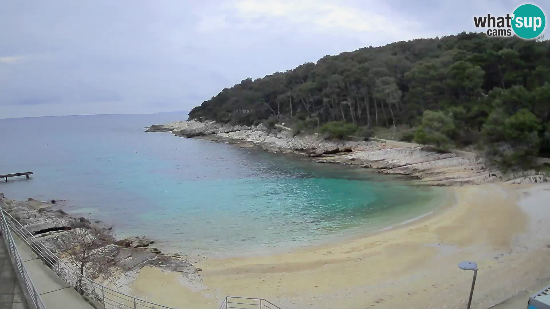 Webcam Mali Lošinj – playa Sunčana uvala – Veli Žal