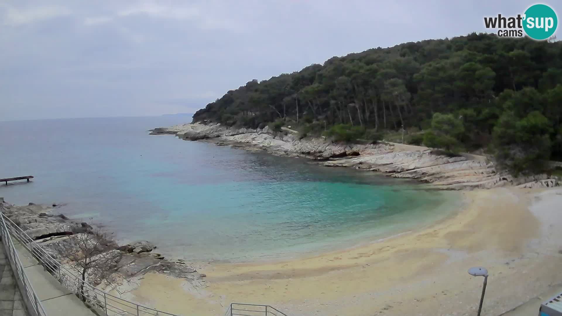 Webcam Mali Lošinj – spiaggia Sunčana uvala – Veli Žal