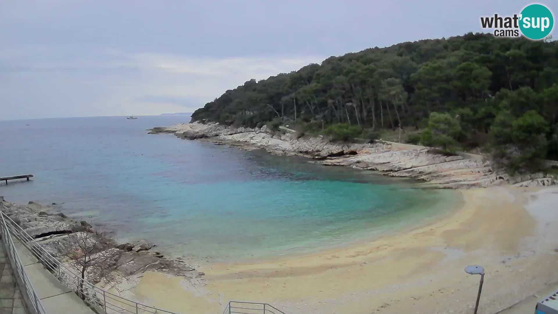 Webcam Mali Lošinj – playa Sunčana uvala – Veli Žal