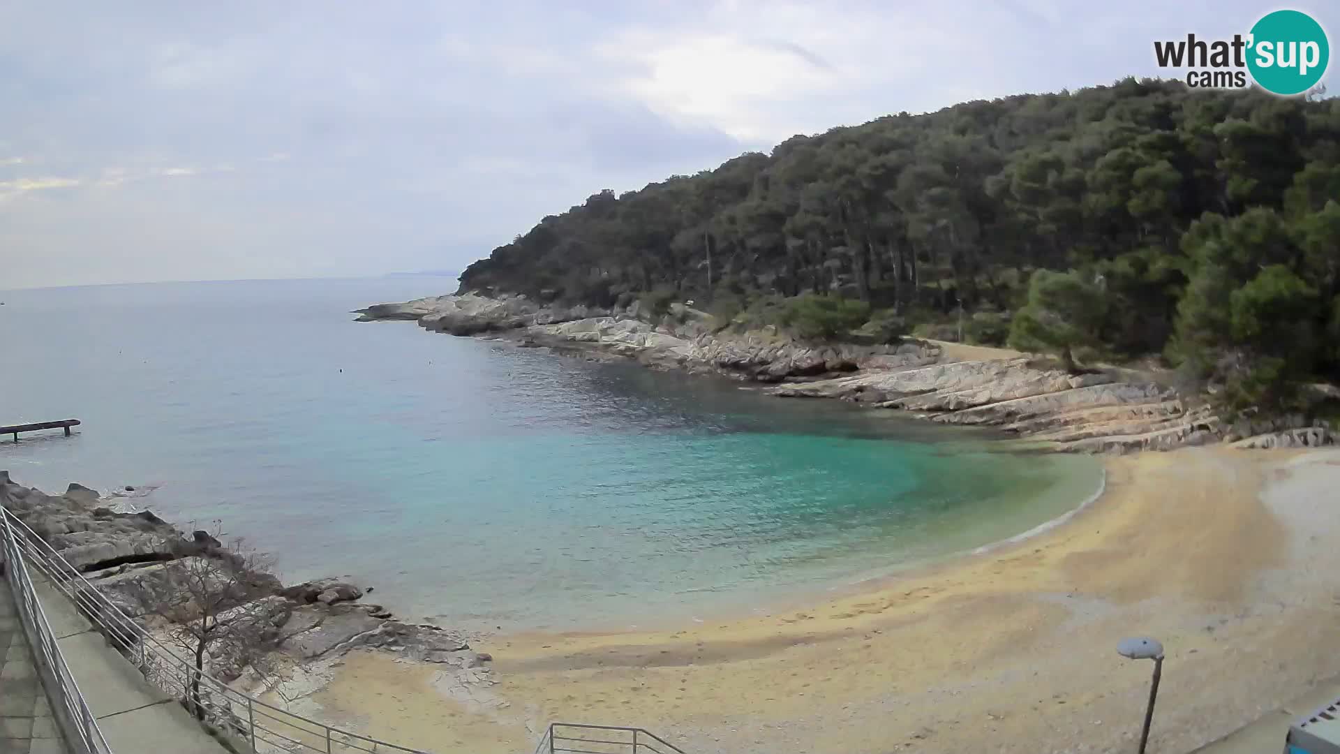 Spletna Kamera Mali Lošinj – plaža Sunčana uvala – Veli Žal