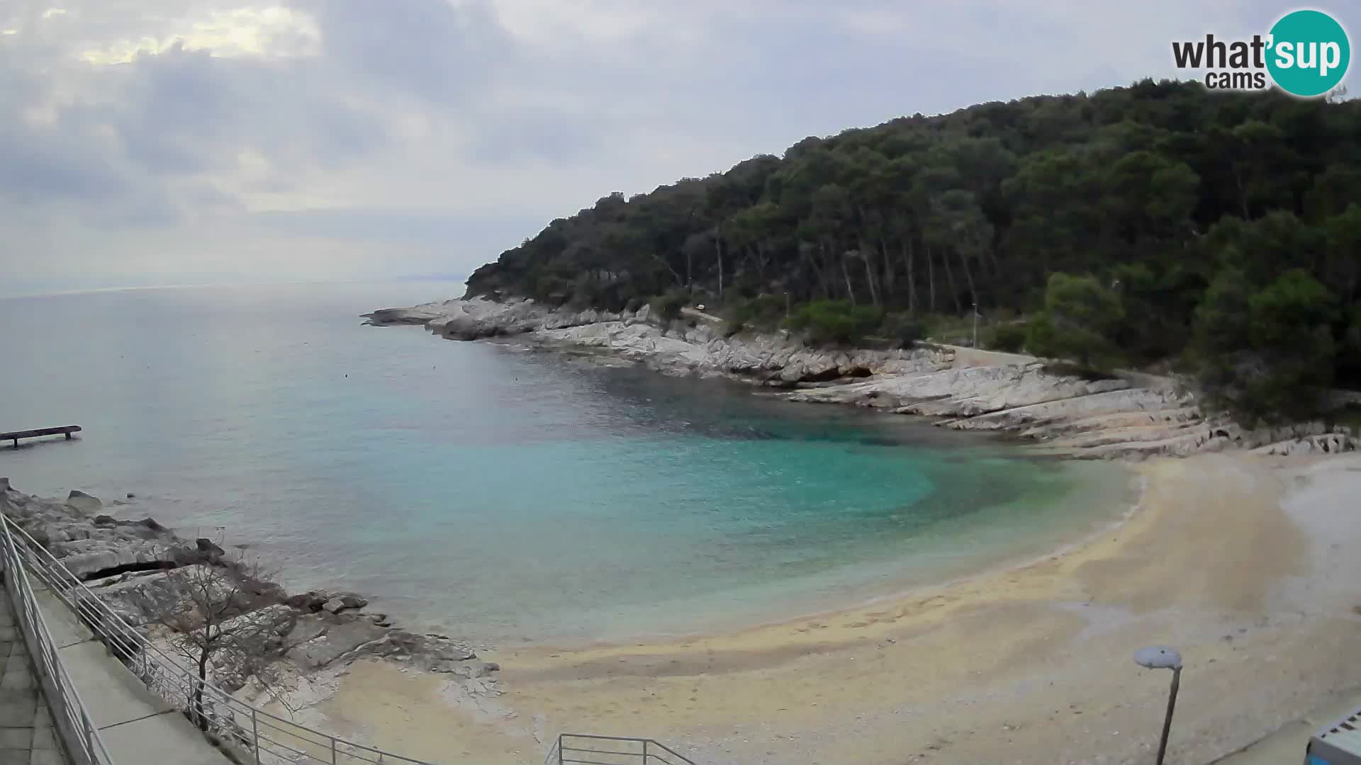 Web kam Mali Lošinj – plaža Sunčana uvala – Veli Žal