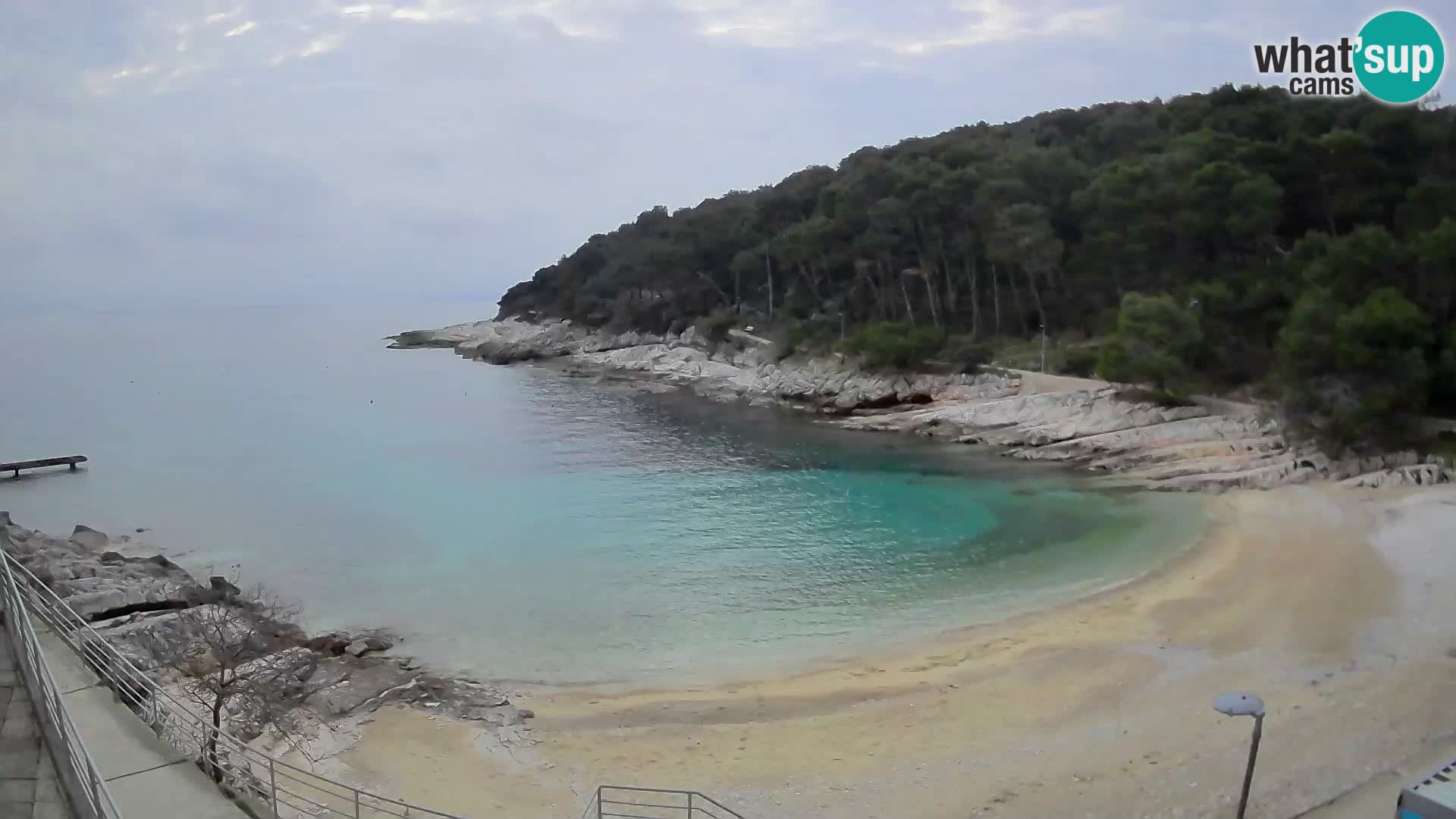 Web kam Mali Lošinj – plaža Sunčana uvala – Veli Žal