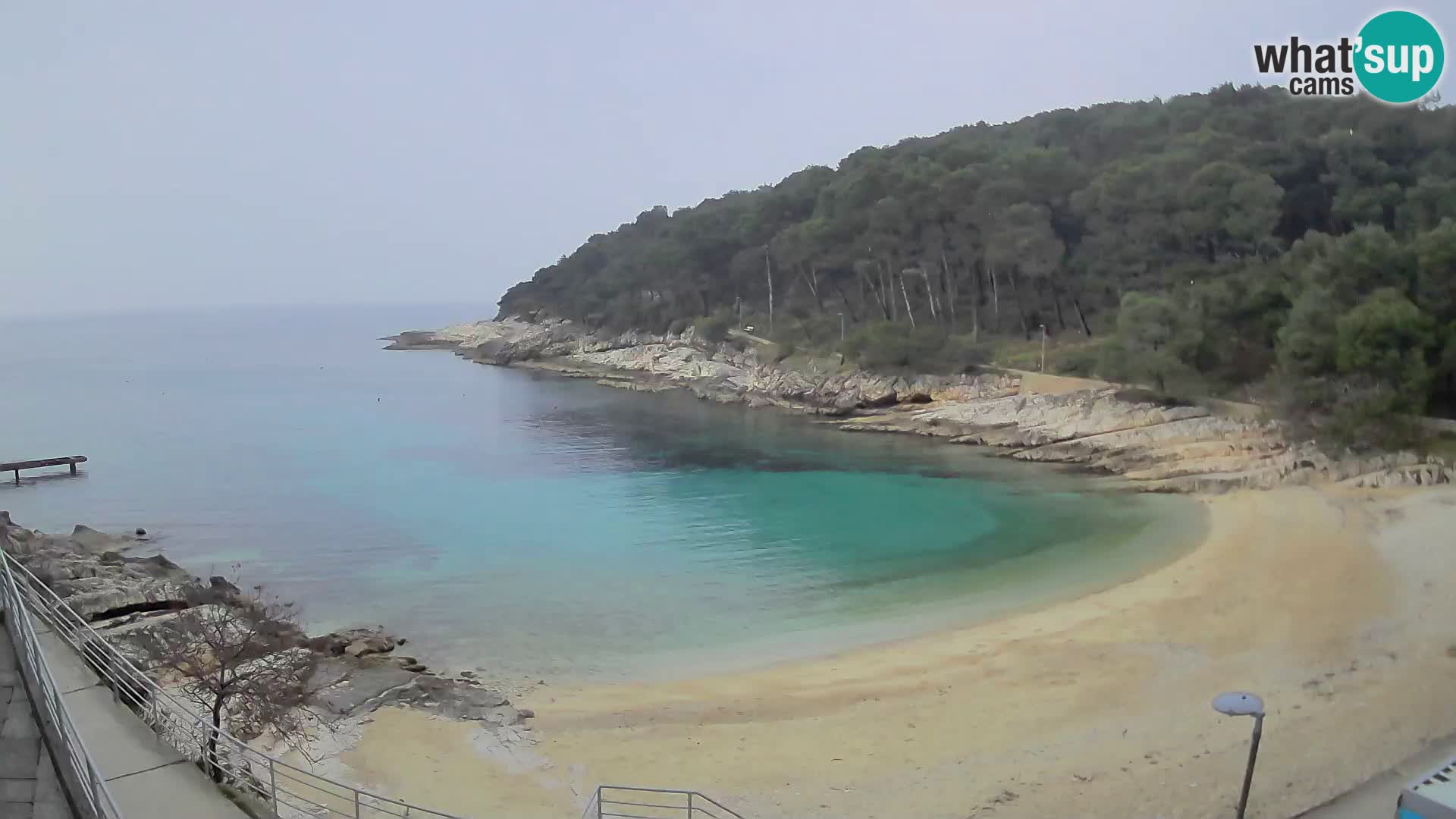 Webcam Mali Lošinj – playa Sunčana uvala – Veli Žal