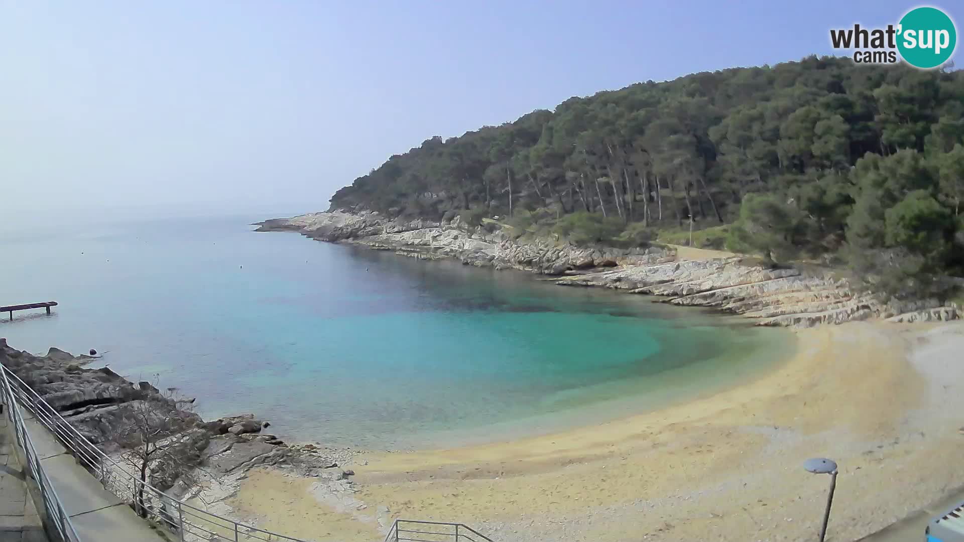 Webcam Mali Lošinj – plage Sunčana uvala – Veli Žal