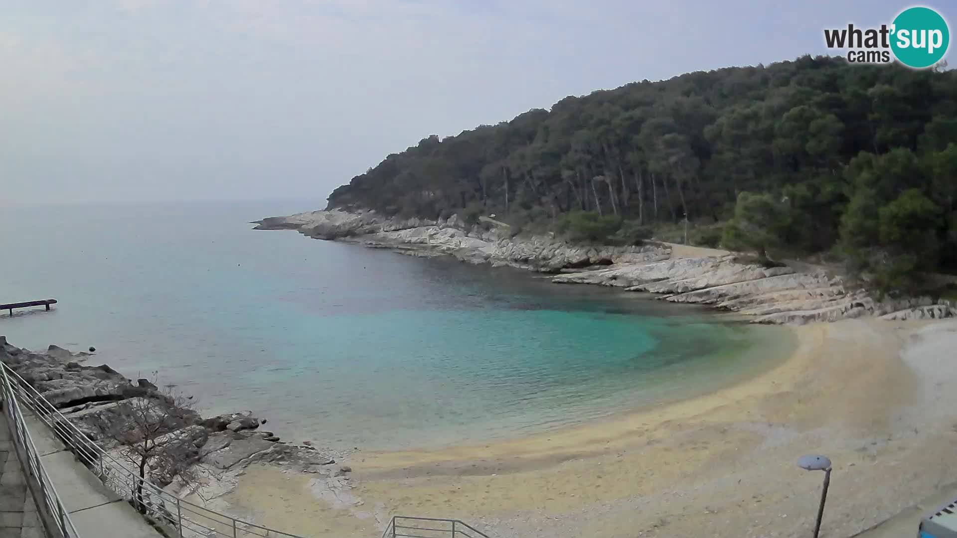 Webcam Mali Lošinj – playa Sunčana uvala – Veli Žal