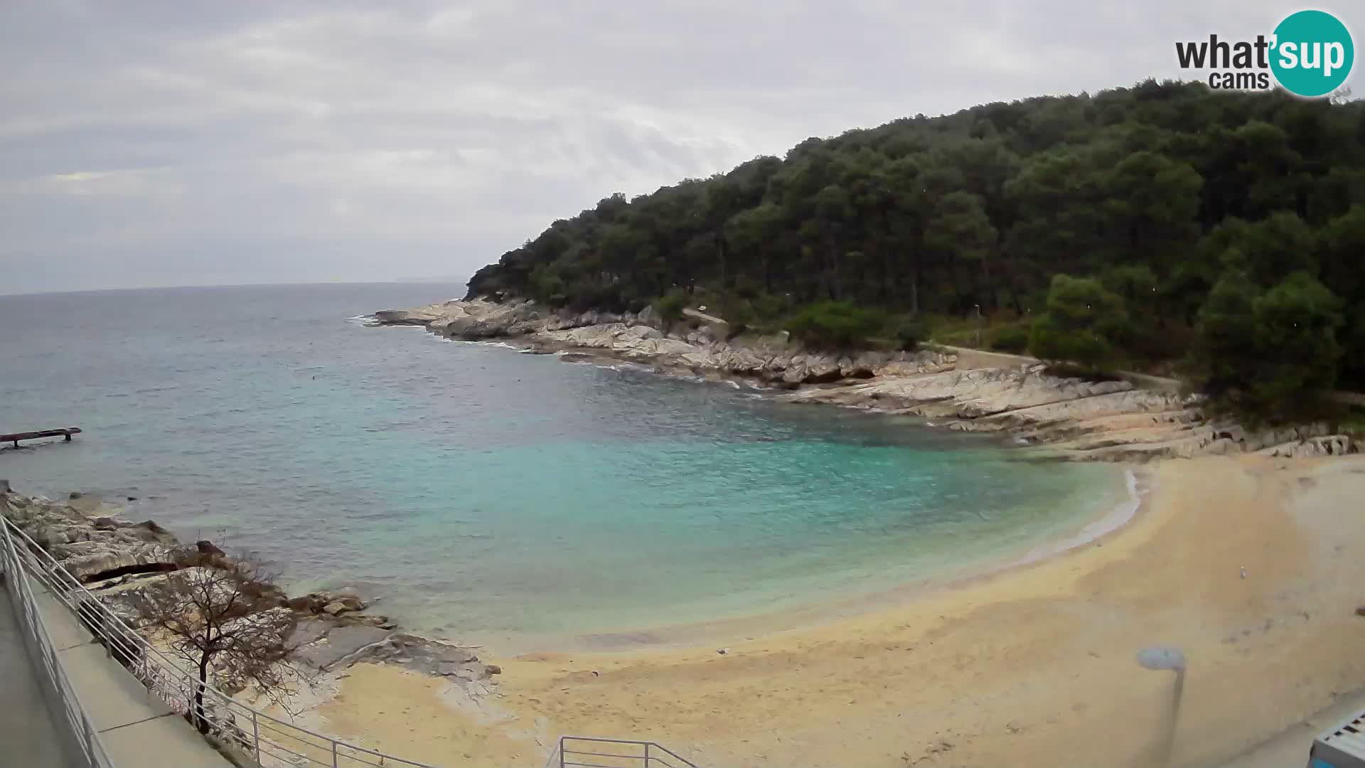 Webcam Mali Lošinj – plage Sunčana uvala – Veli Žal