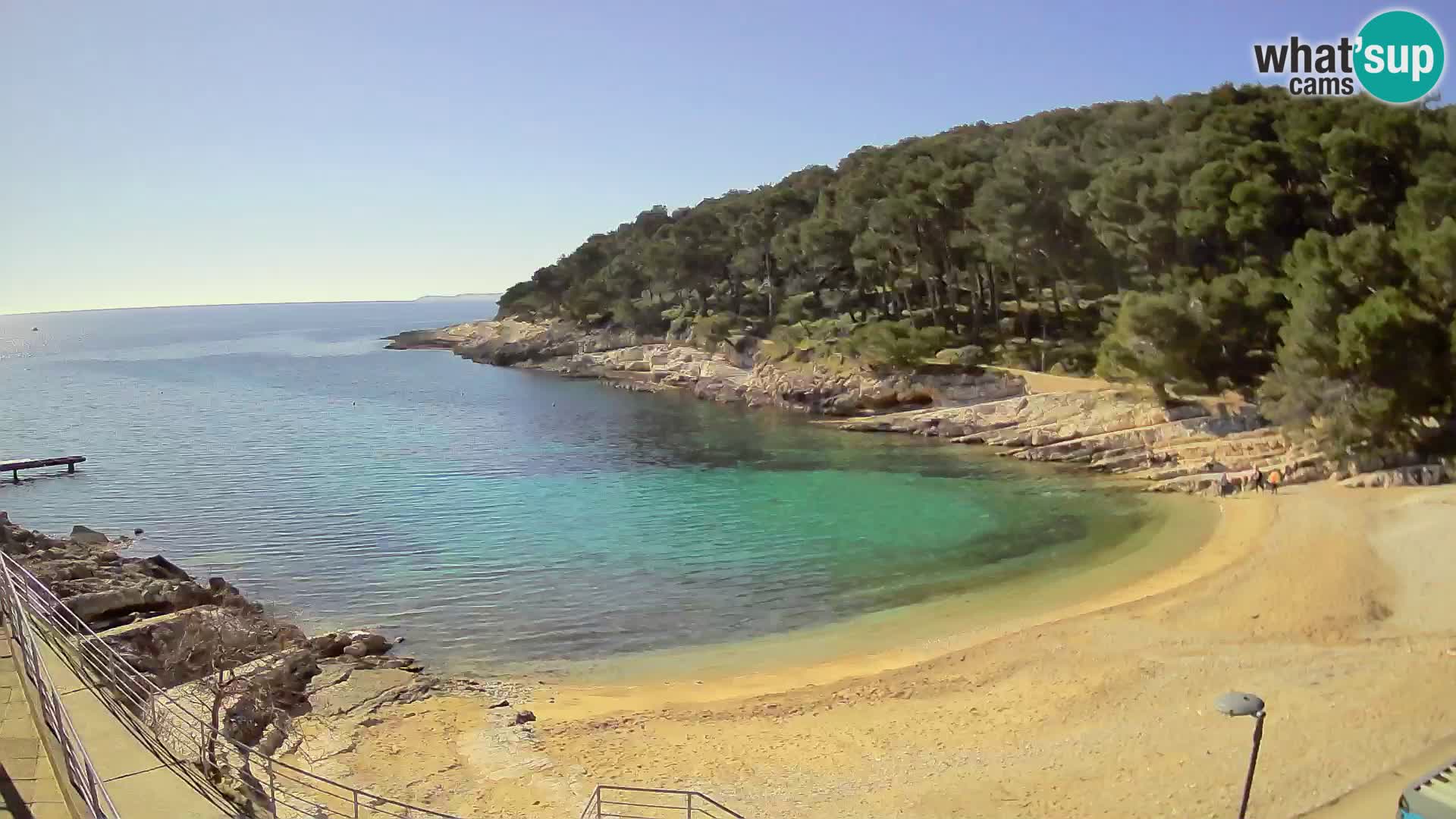 Webcam Mali Lošinj – plage Sunčana uvala – Veli Žal