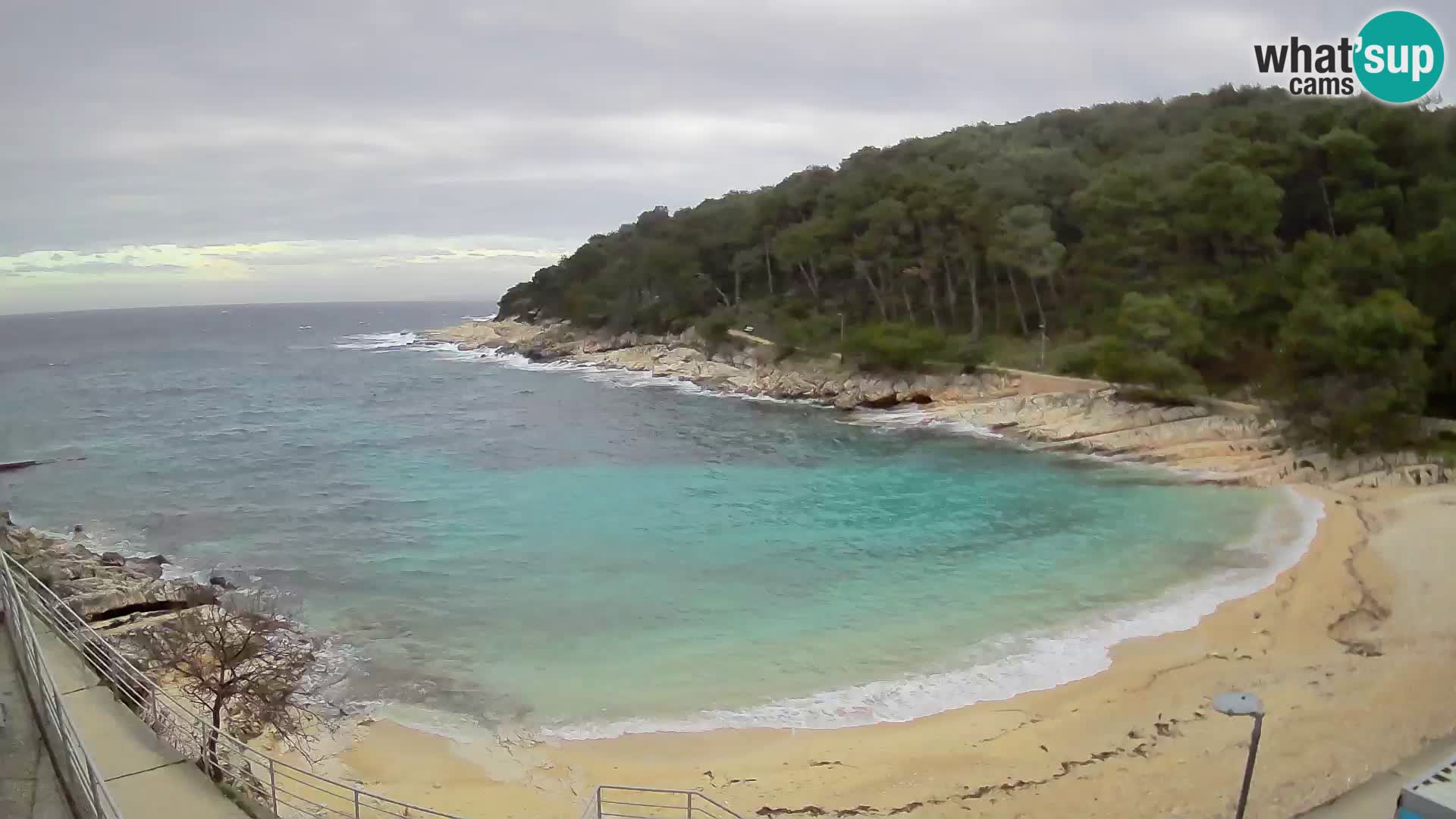 Webcam Mali Lošinj – playa Sunčana uvala – Veli Žal