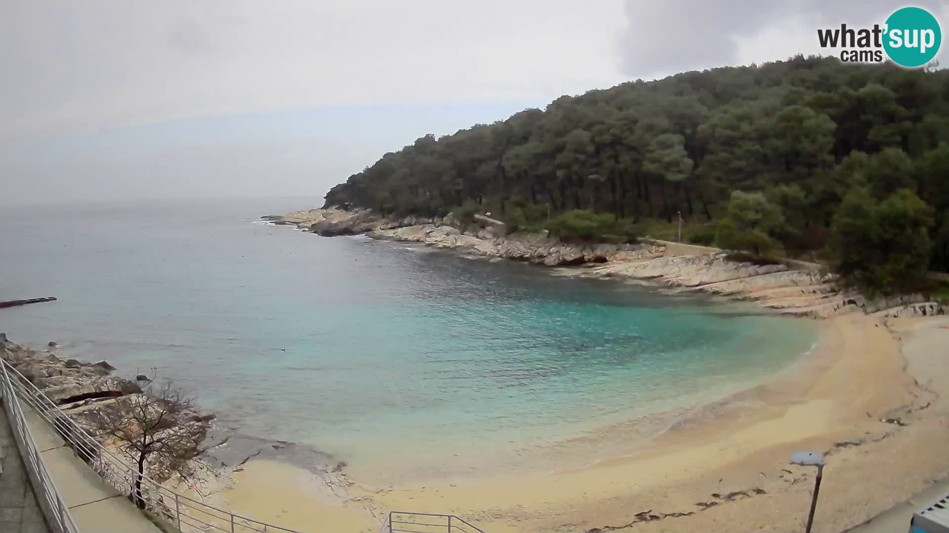 Webcam Mali Lošinj – playa Sunčana uvala – Veli Žal