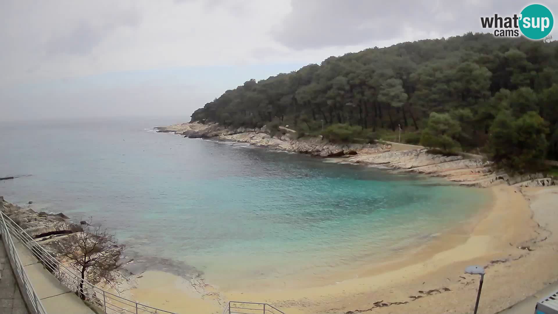 Webcam Mali Lošinj – playa Sunčana uvala – Veli Žal