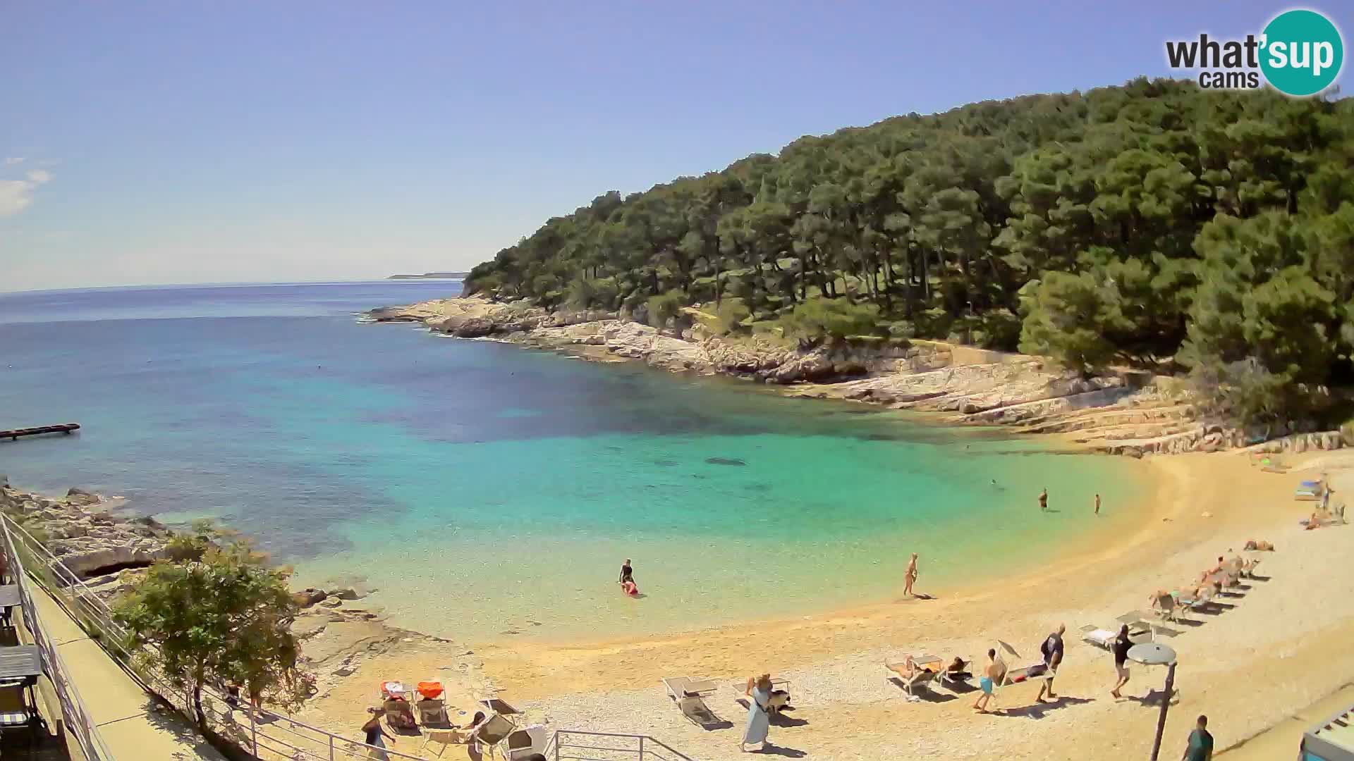 Webcam Mali Lošinj – playa Sunčana uvala – Veli Žal