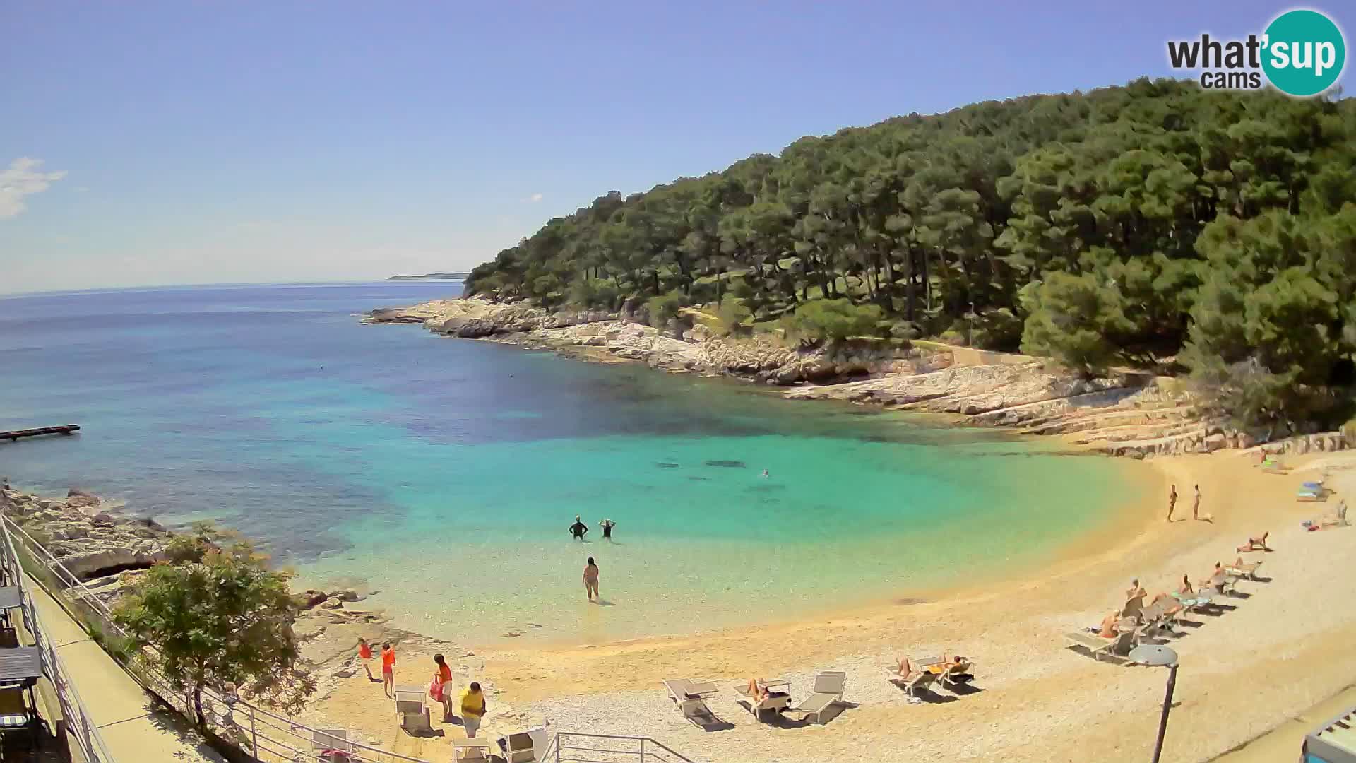 Webcam Mali Lošinj – Sunčana uvala beach – Veli Žal