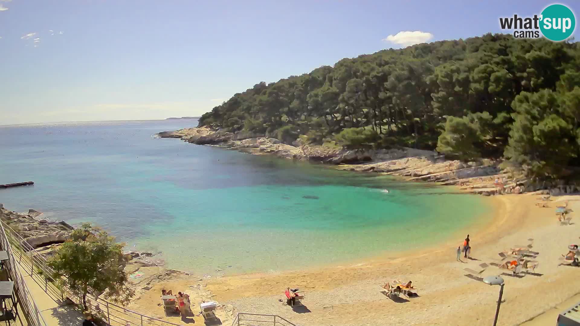 Webcam Mali Lošinj – playa Sunčana uvala – Veli Žal