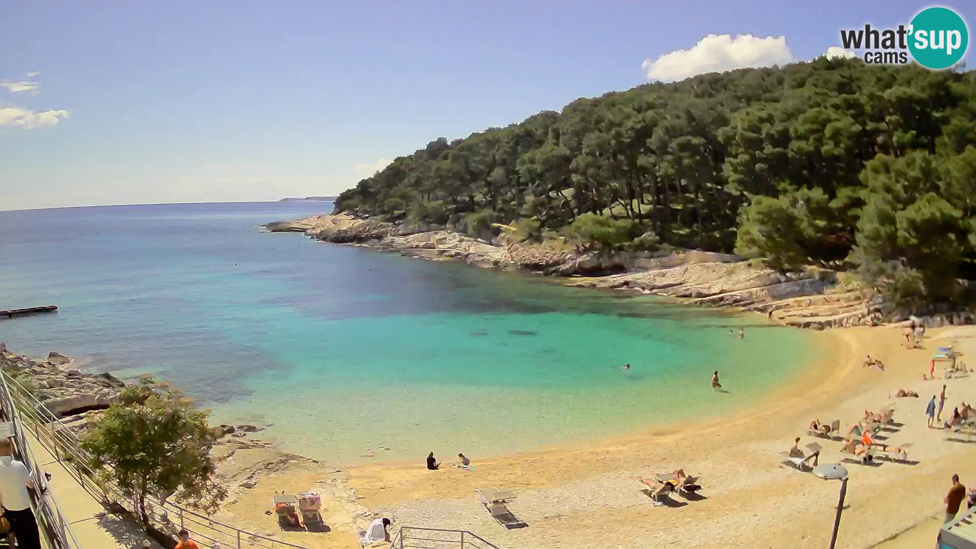 Webcam Mali Lošinj – playa Sunčana uvala – Veli Žal