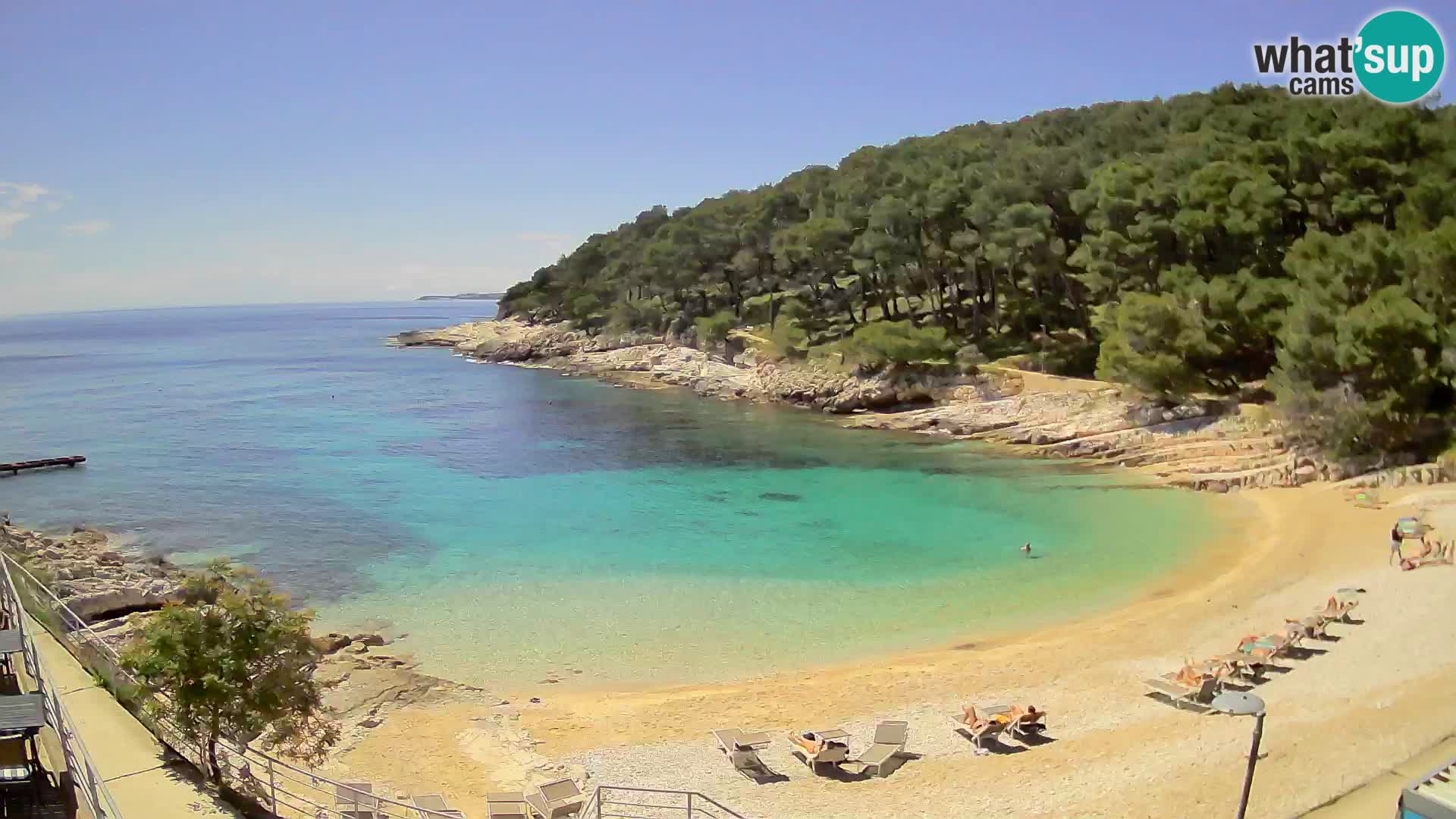 Webcam Mali Lošinj – plage Sunčana uvala – Veli Žal