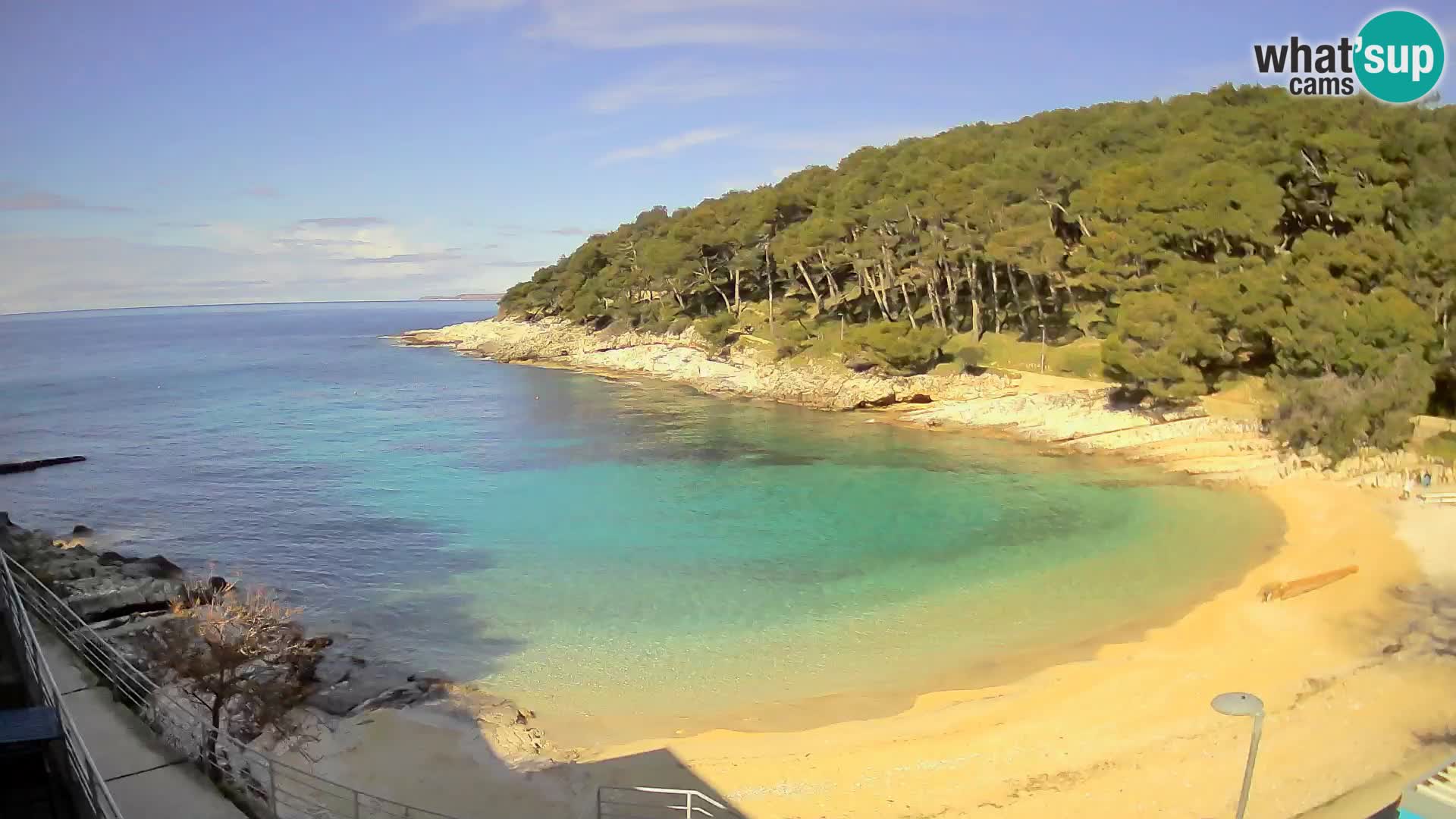 Webcam Mali Lošinj – plage Sunčana uvala – Veli Žal