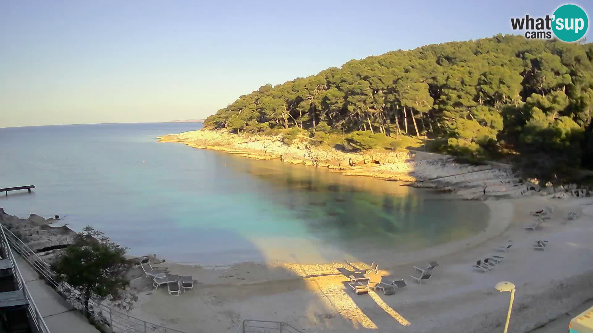Webcam Mali Lošinj – plage Sunčana uvala – Veli Žal