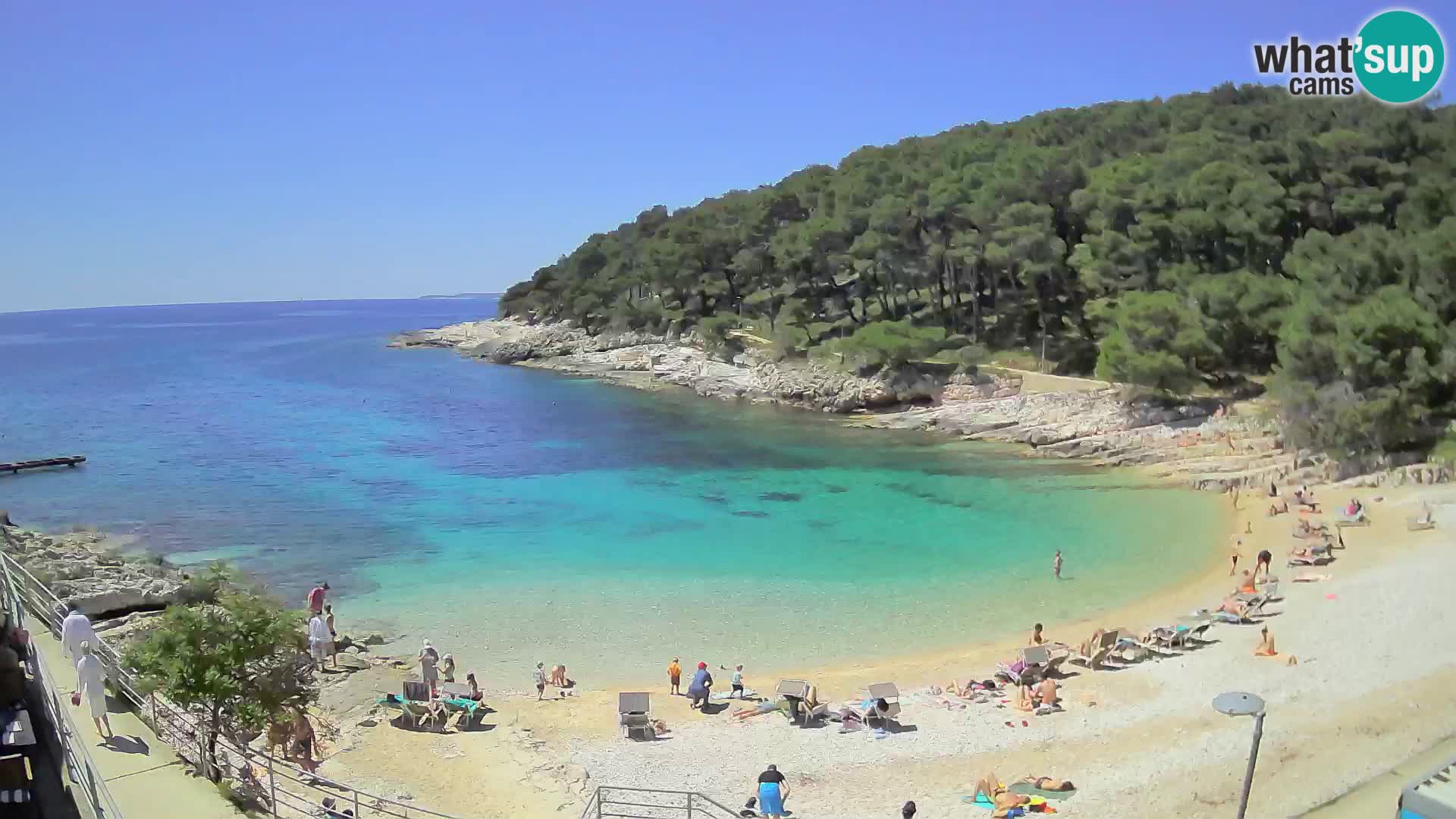 Webcam Mali Lošinj – playa Sunčana uvala – Veli Žal