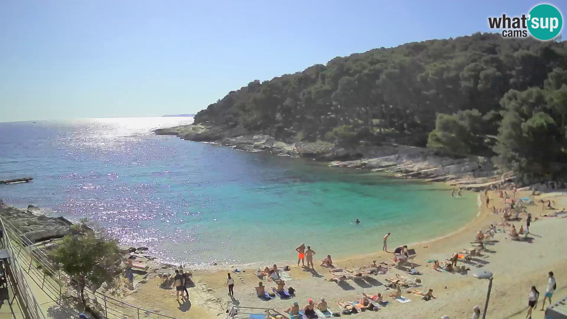 Spletna Kamera Mali Lošinj – plaža Sunčana uvala – Veli Žal