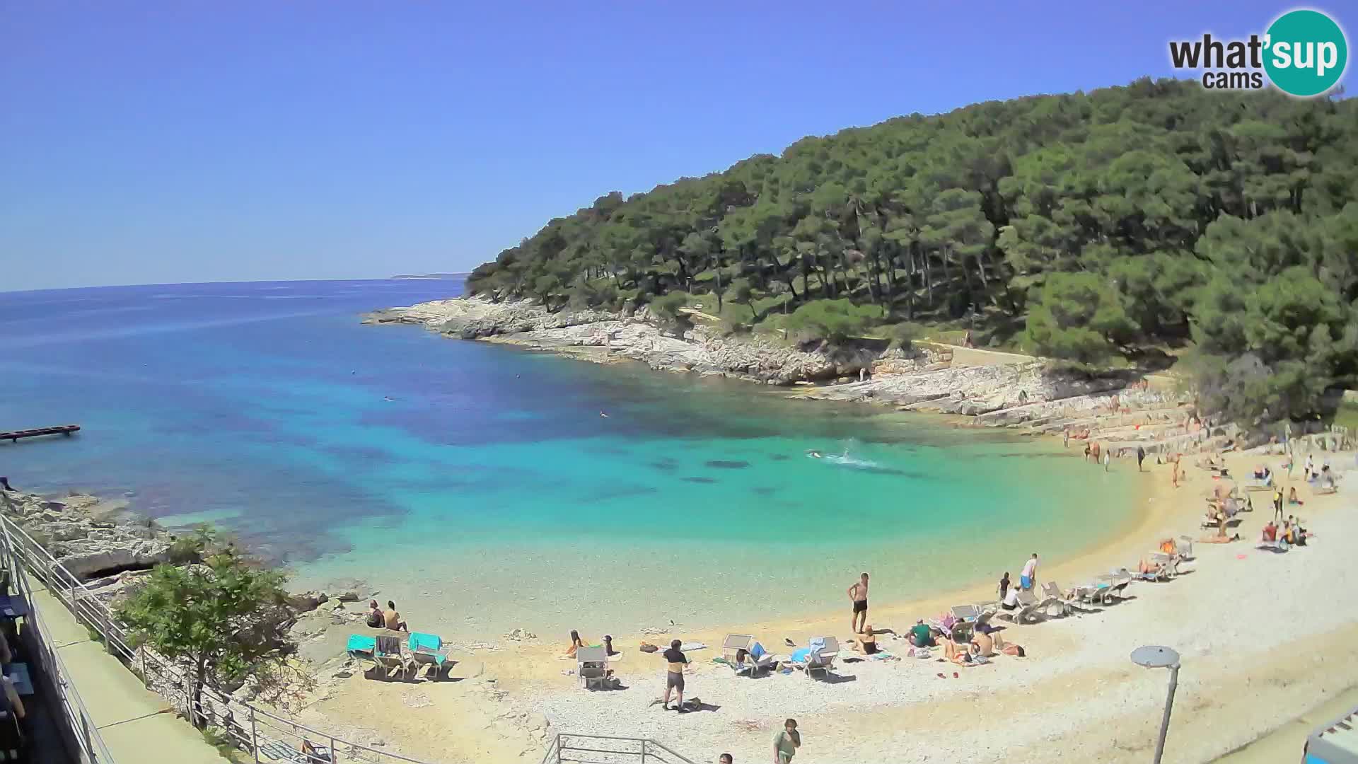 Webcam Mali Lošinj – playa Sunčana uvala – Veli Žal