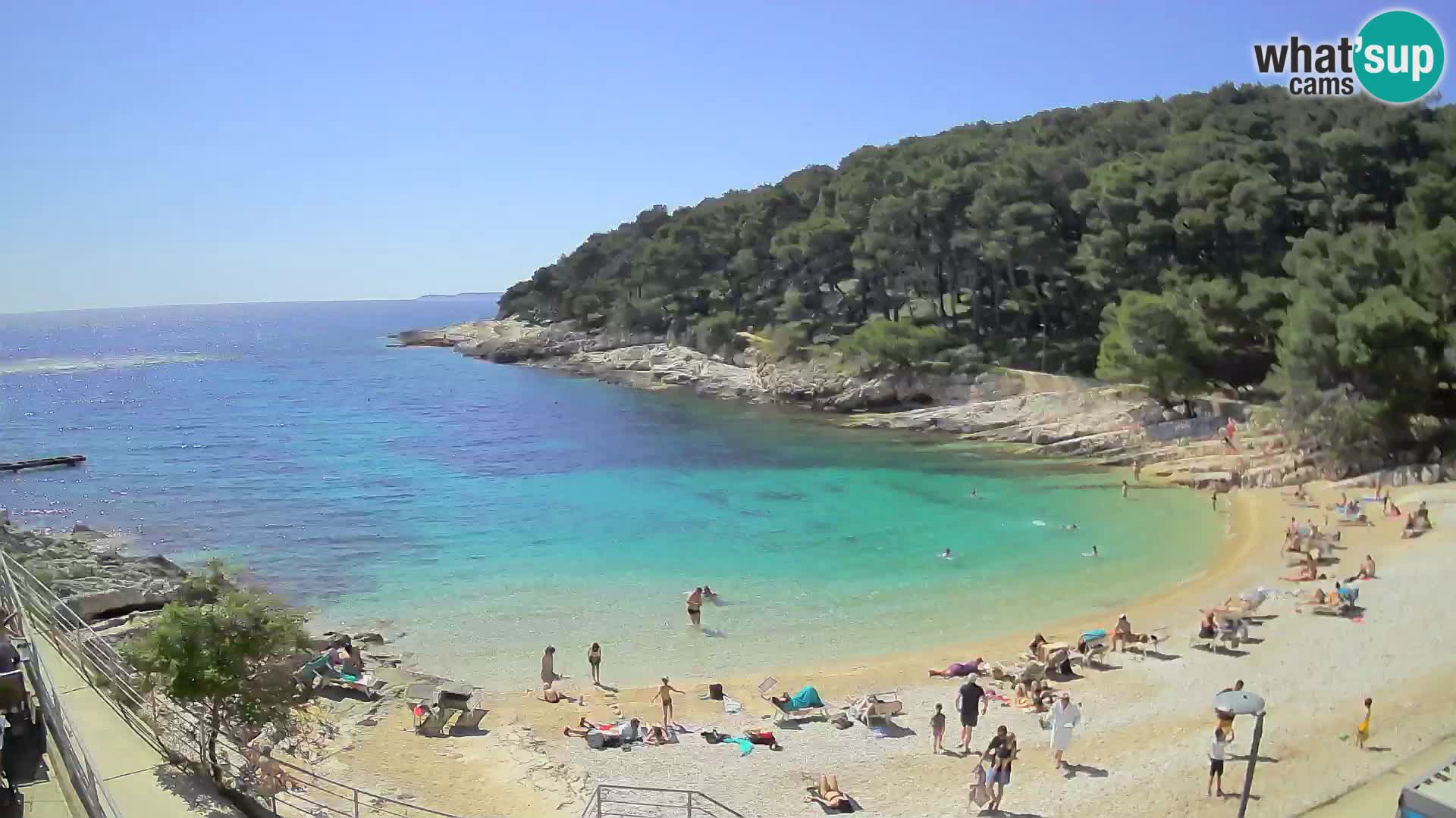 Webcam Mali Lošinj – plage Sunčana uvala – Veli Žal