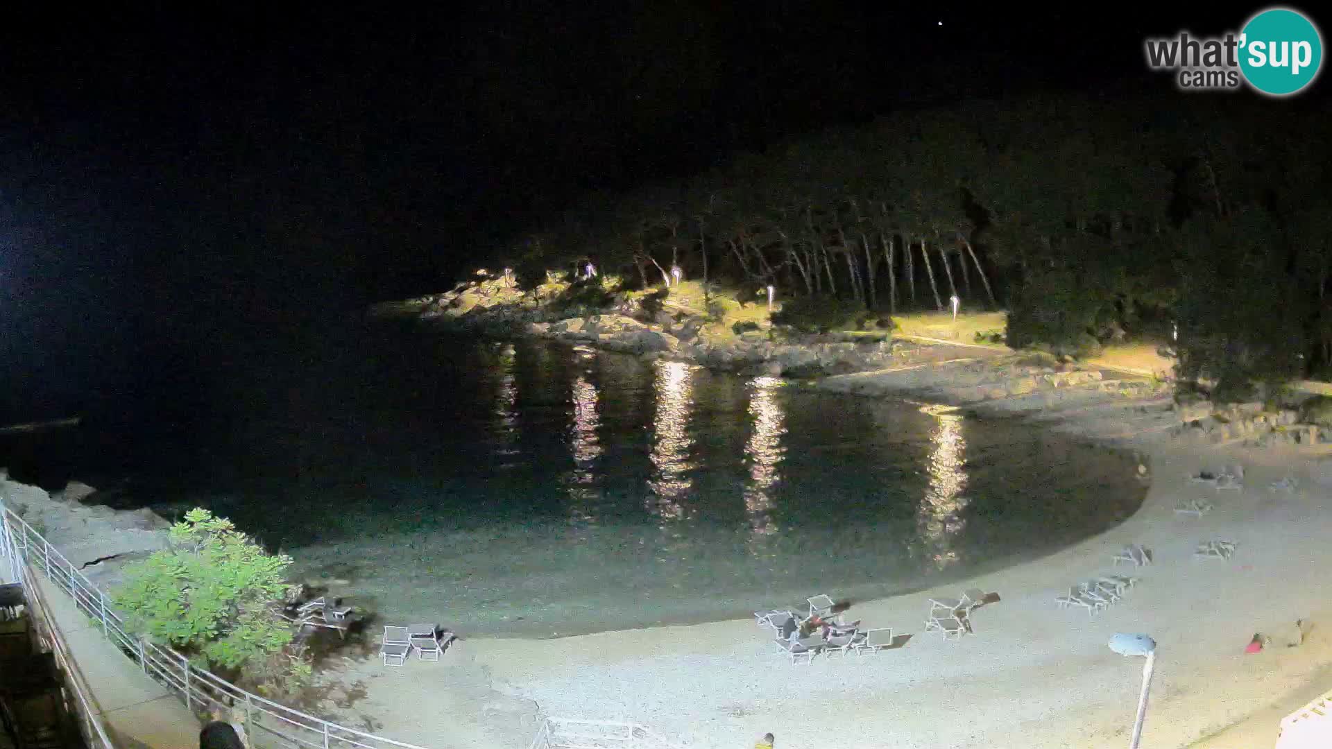 Web kam Mali Lošinj – plaža Sunčana uvala – Veli Žal