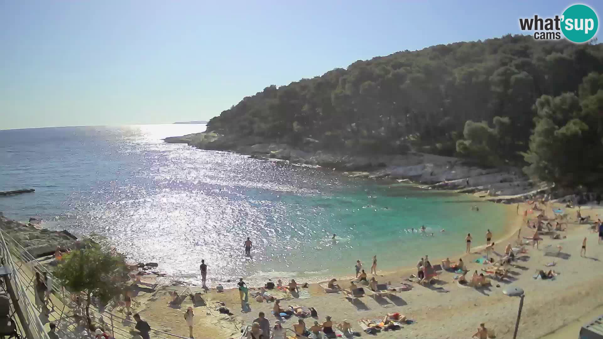 Webcam Mali Lošinj – plage Sunčana uvala – Veli Žal