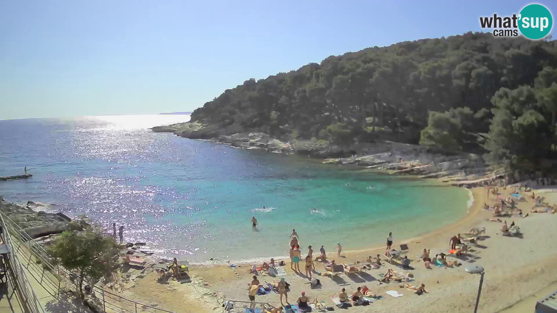 Webcam Mali Lošinj – playa Sunčana uvala – Veli Žal