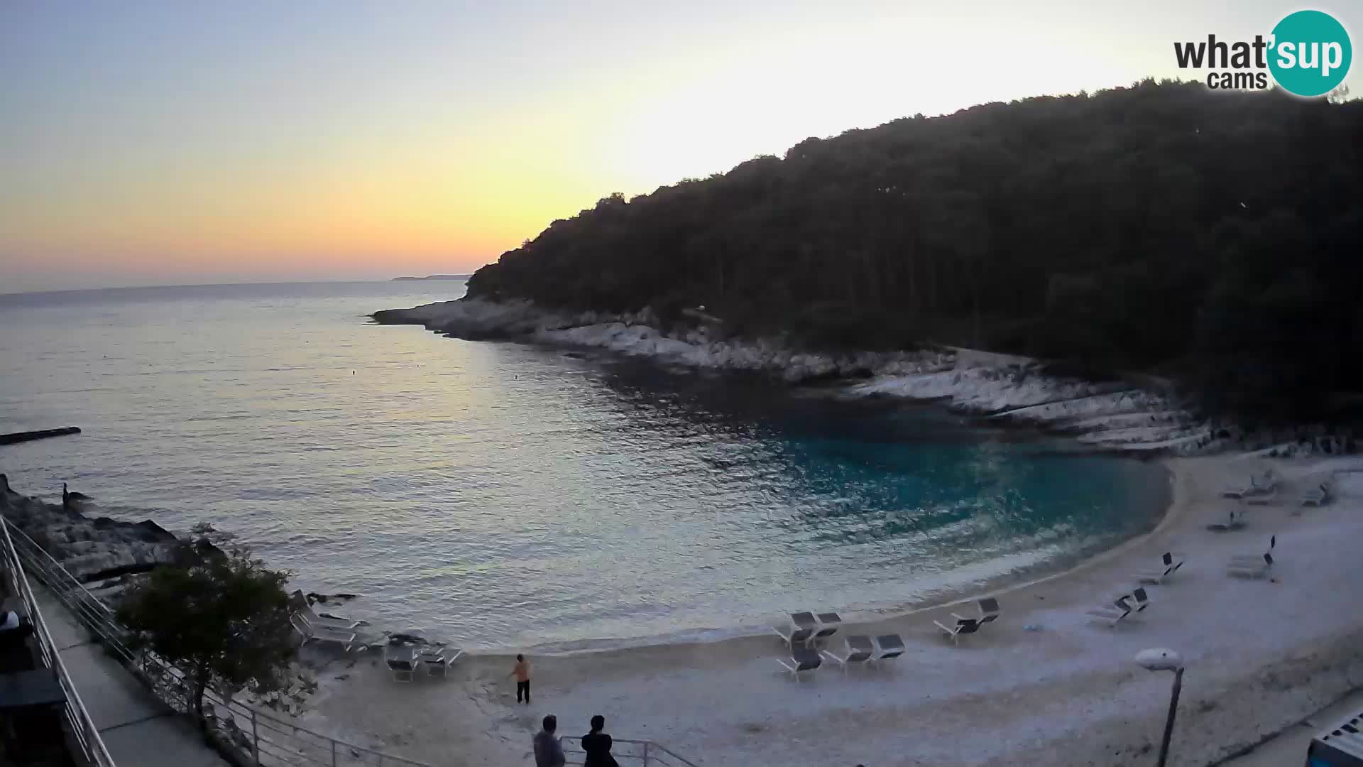 Webcam Mali Lošinj – playa Sunčana uvala – Veli Žal