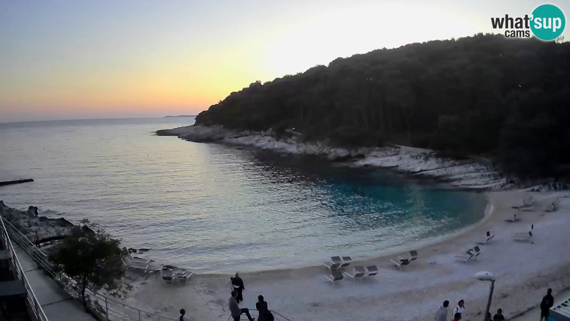 Webcam Mali Lošinj – playa Sunčana uvala – Veli Žal