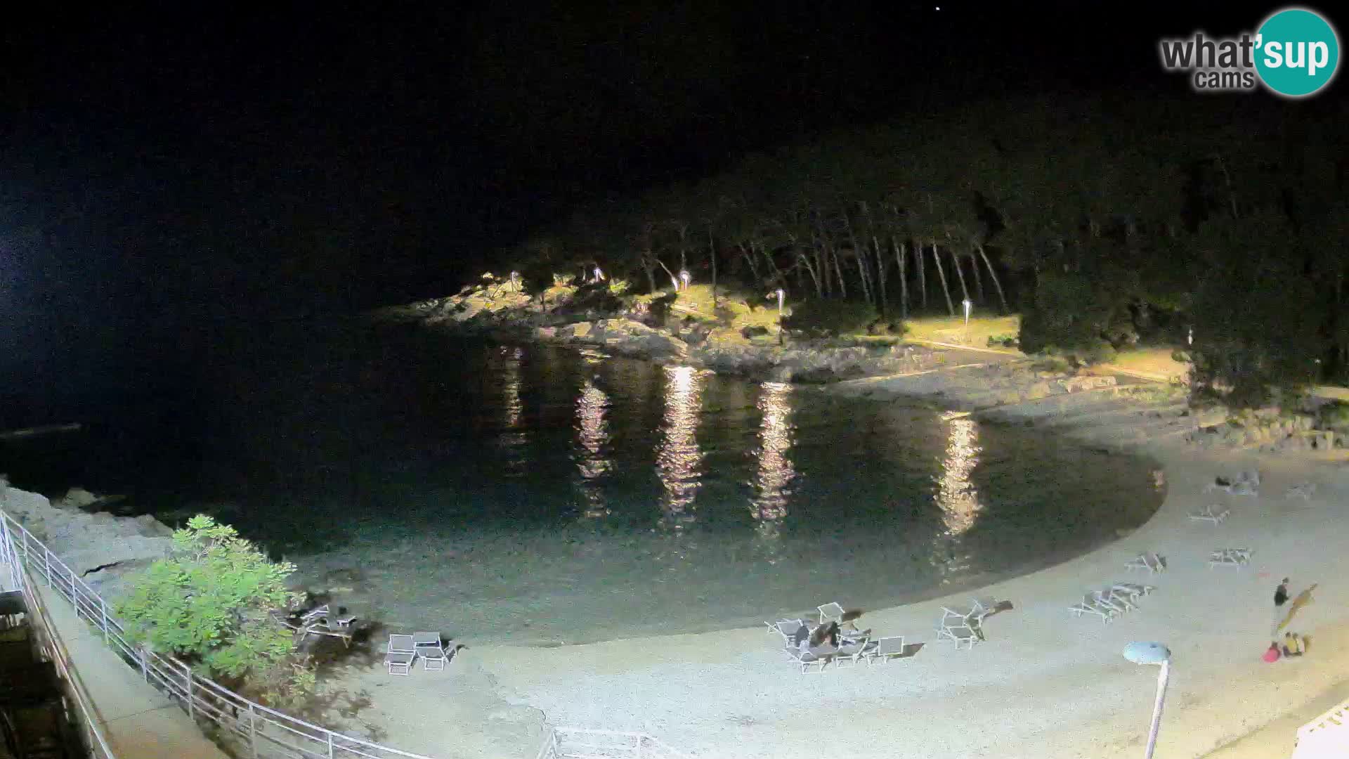 Web kam Mali Lošinj – plaža Sunčana uvala – Veli Žal