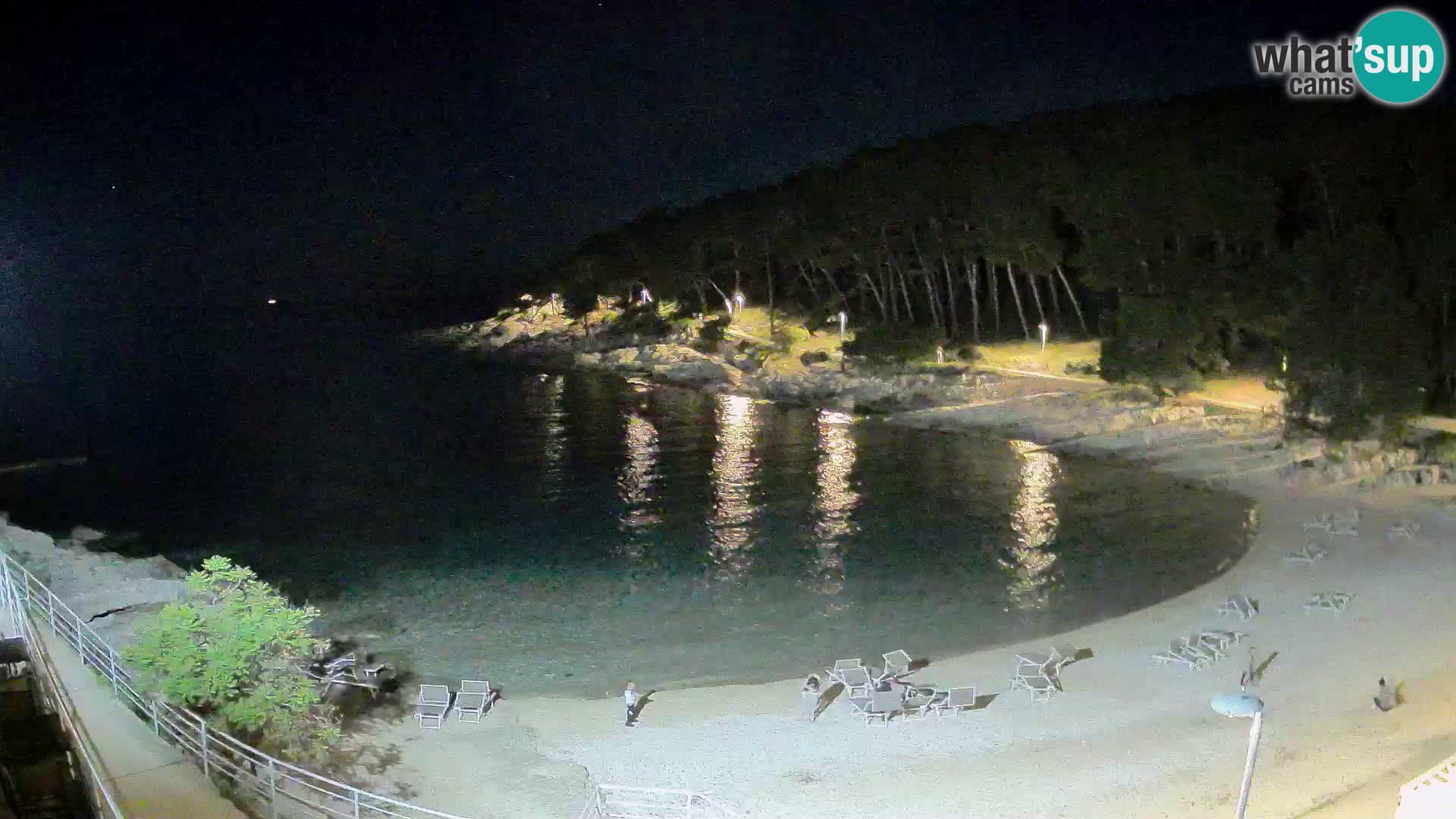 Web kam Mali Lošinj – plaža Sunčana uvala – Veli Žal