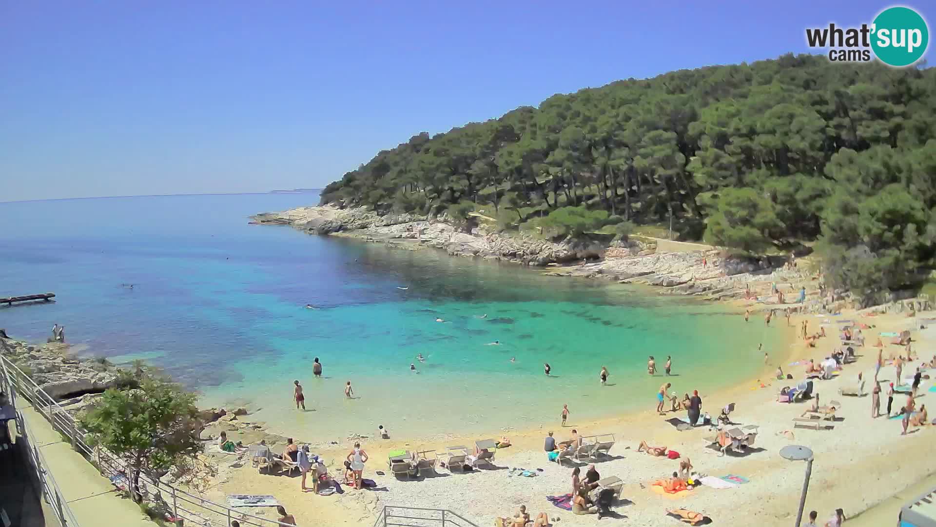 Spletna Kamera Mali Lošinj – plaža Sunčana uvala – Veli Žal