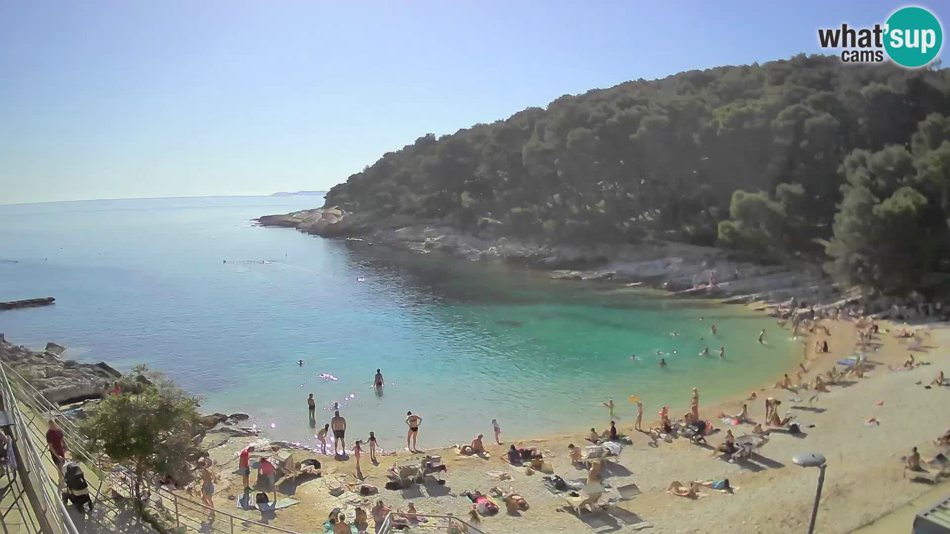 Web kam Mali Lošinj – plaža Sunčana uvala – Veli Žal