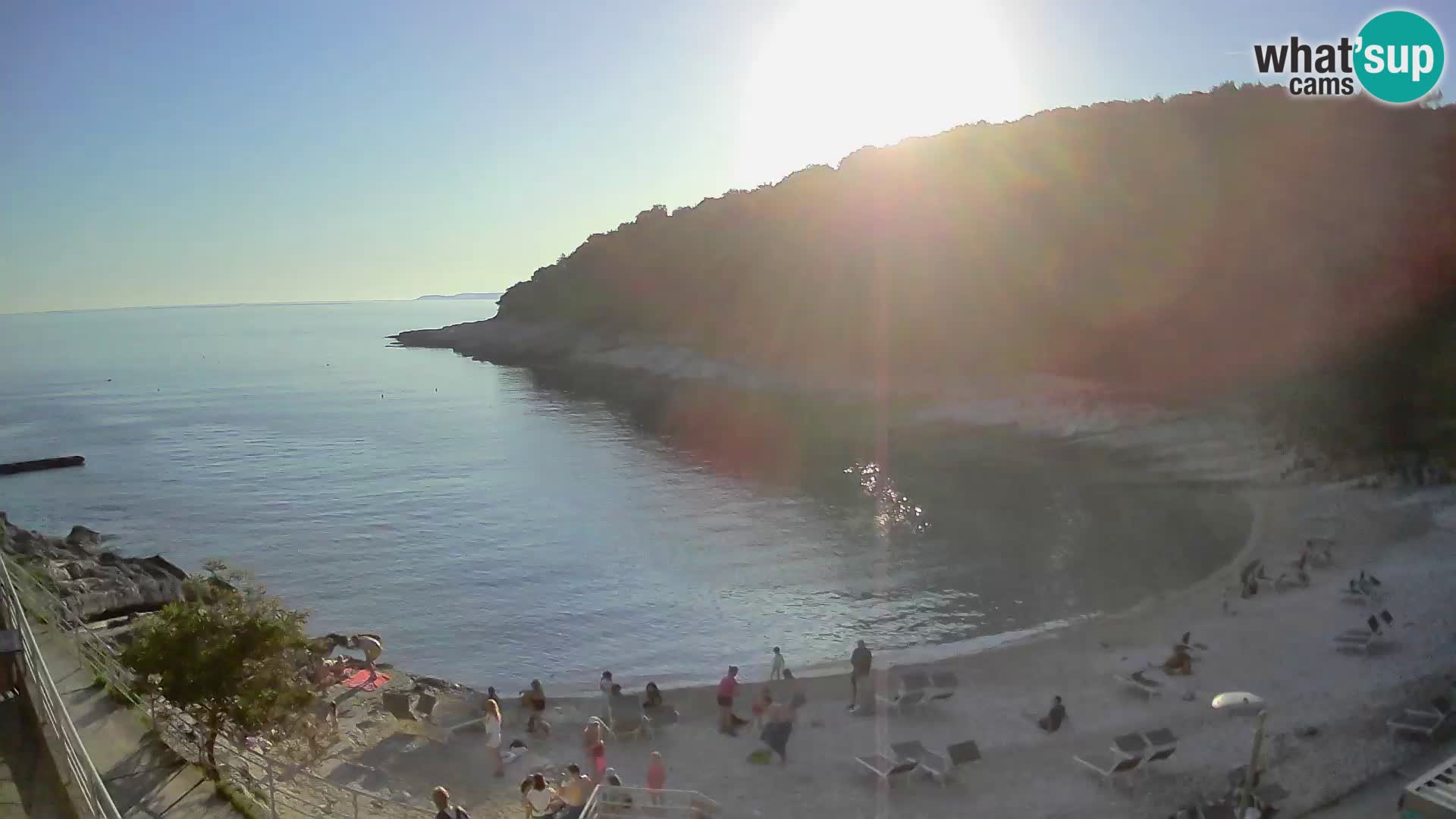 Webcam Mali Lošinj – playa Sunčana uvala – Veli Žal