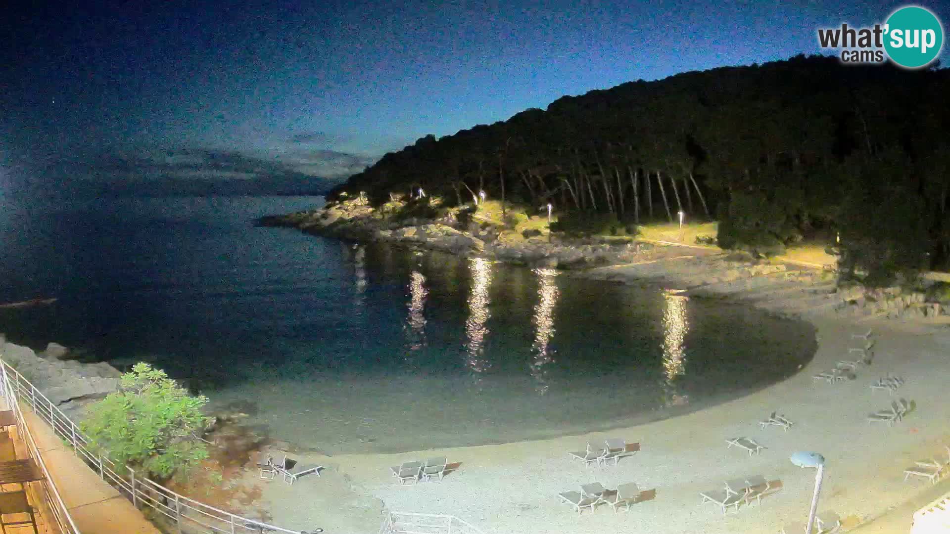 Web kam Mali Lošinj – plaža Sunčana uvala – Veli Žal