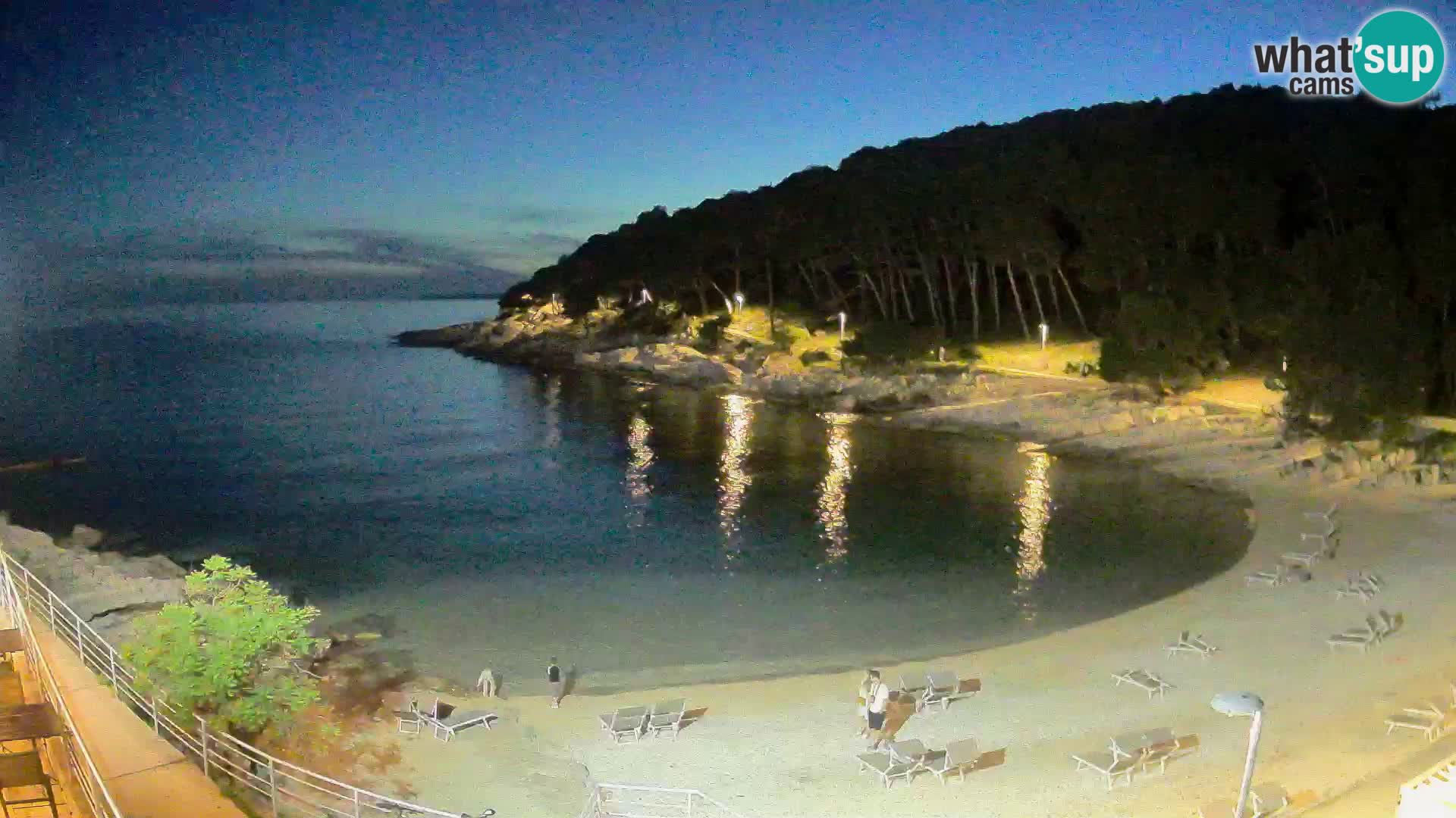Web kam Mali Lošinj – plaža Sunčana uvala – Veli Žal