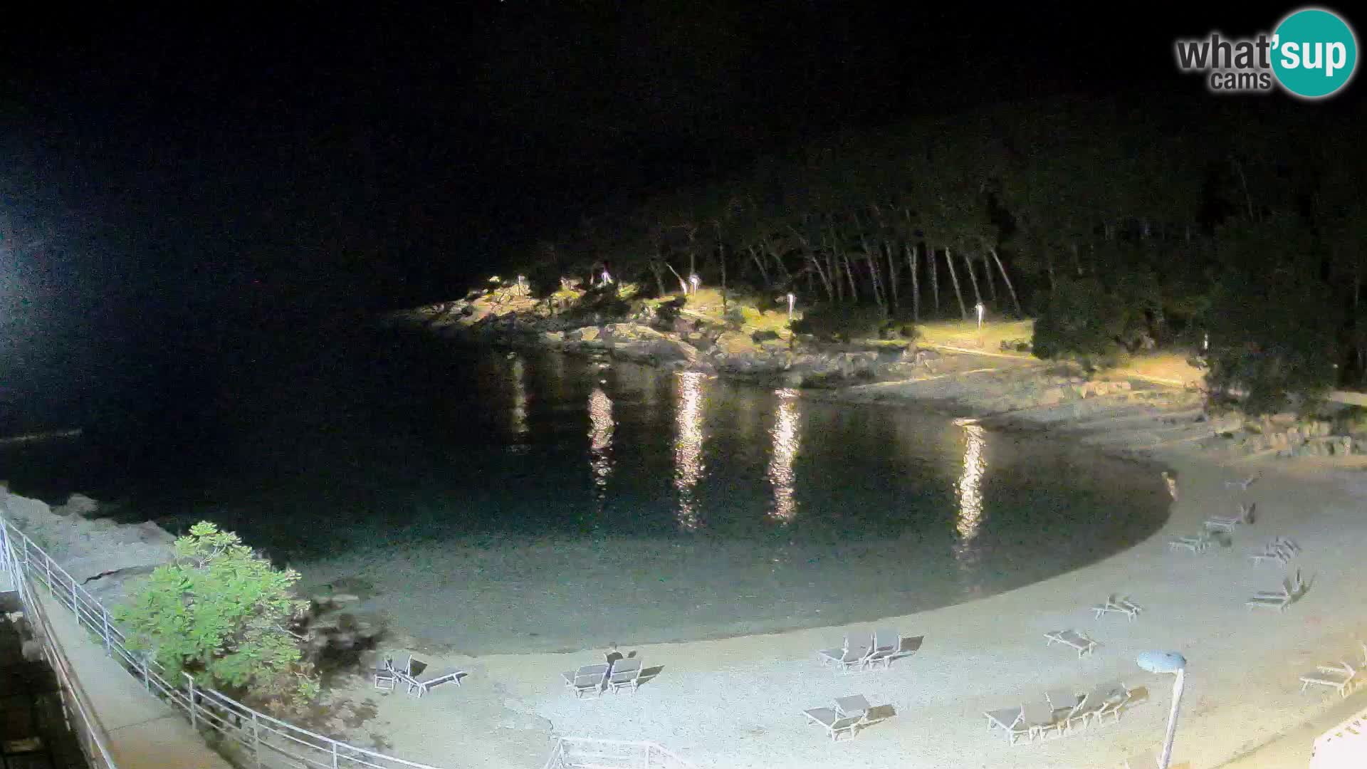 Webcam Mali Lošinj – plage Sunčana uvala – Veli Žal