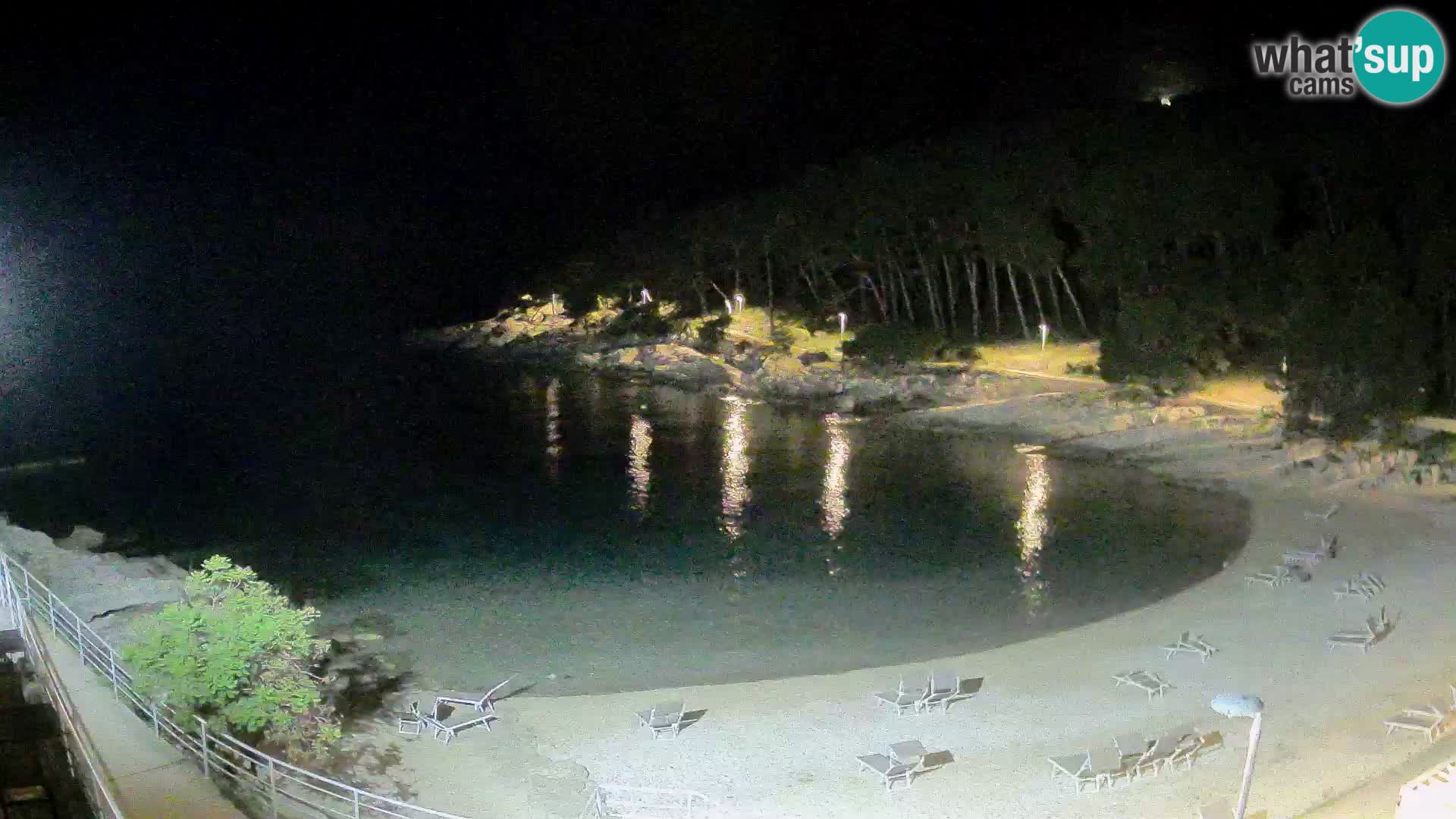 Web kam Mali Lošinj – plaža Sunčana uvala – Veli Žal